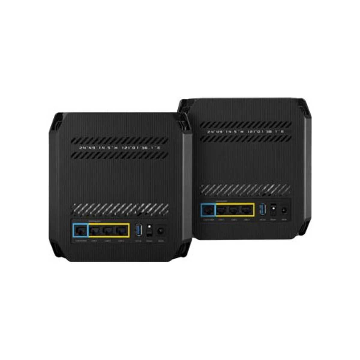 ASUS ROG Rapture GT6 Whole Home Mesh Wi-Fi 6 System (2 Pack) - AX10000 Tri-Band, WiFi 6, Black - 90IG07F0-MU9A20 view 3