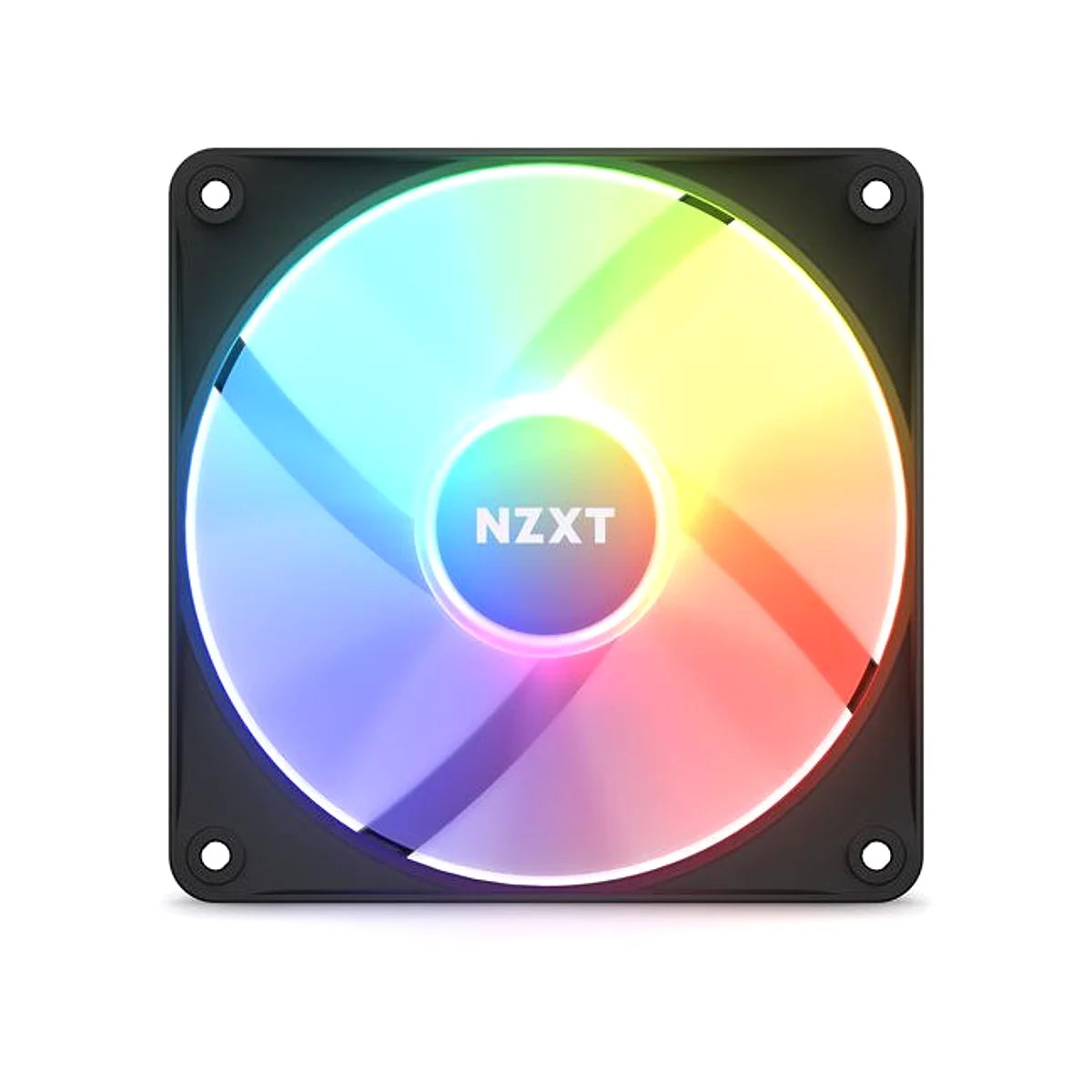 NZXT F120 Hub-Mounted RGB Core Fan - Black - RF-C12SF-B1 view 2