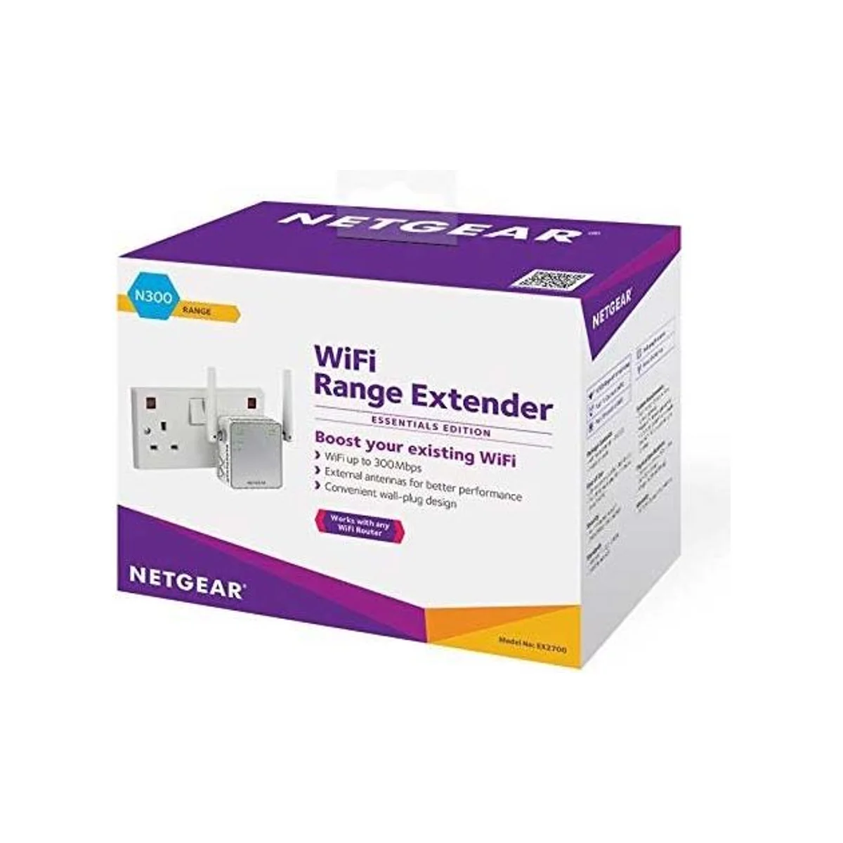 NETGEAR EX2700 Essentials Edition WiFi Range Extender N300 (EX2700) view 6