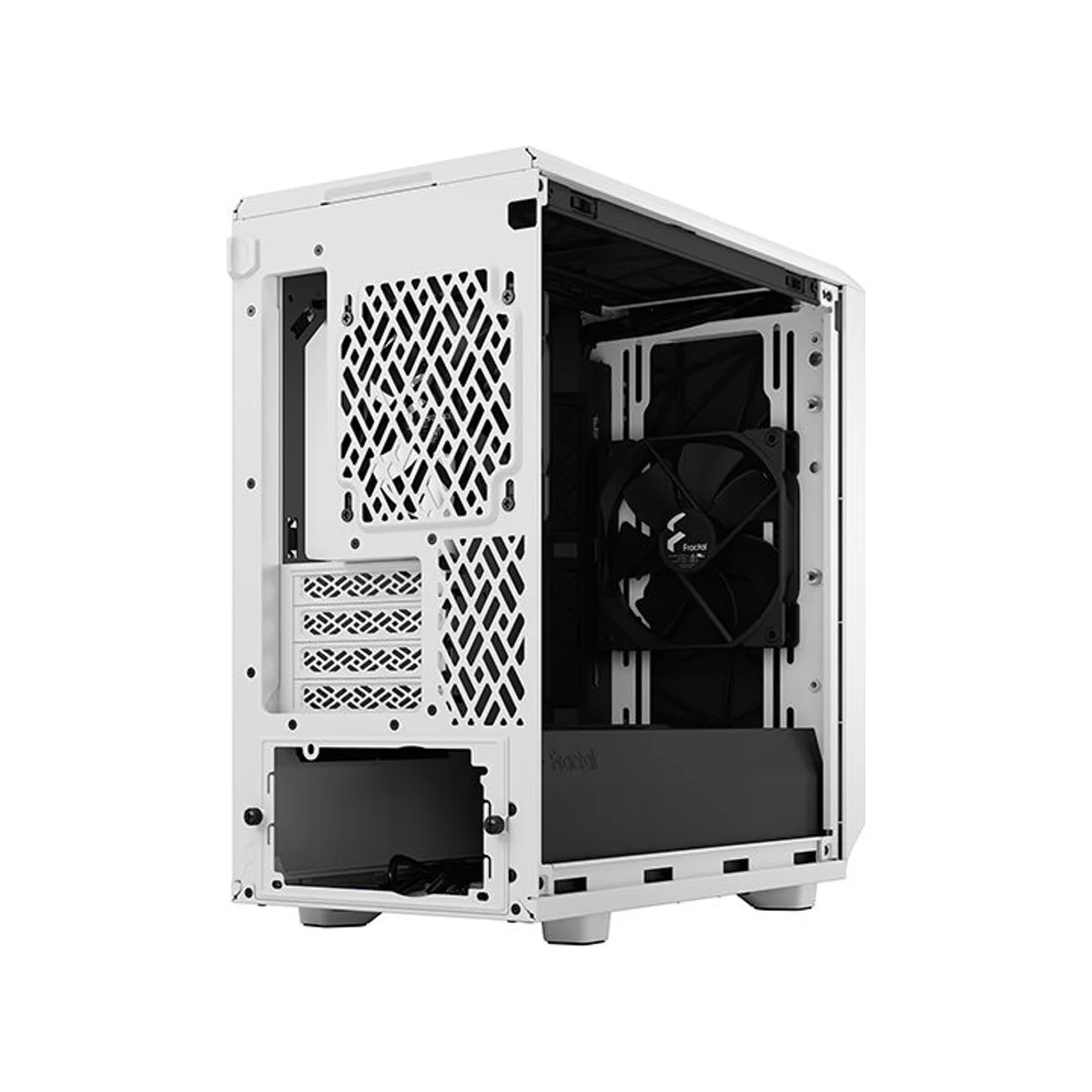Fractal Meshify 2 Mini White TG clear tint Micro ATX Mid Tower Case (White, mATX, Up to 7 Fans, Tempered Glass) - FD-C-MES2M-02 view 3