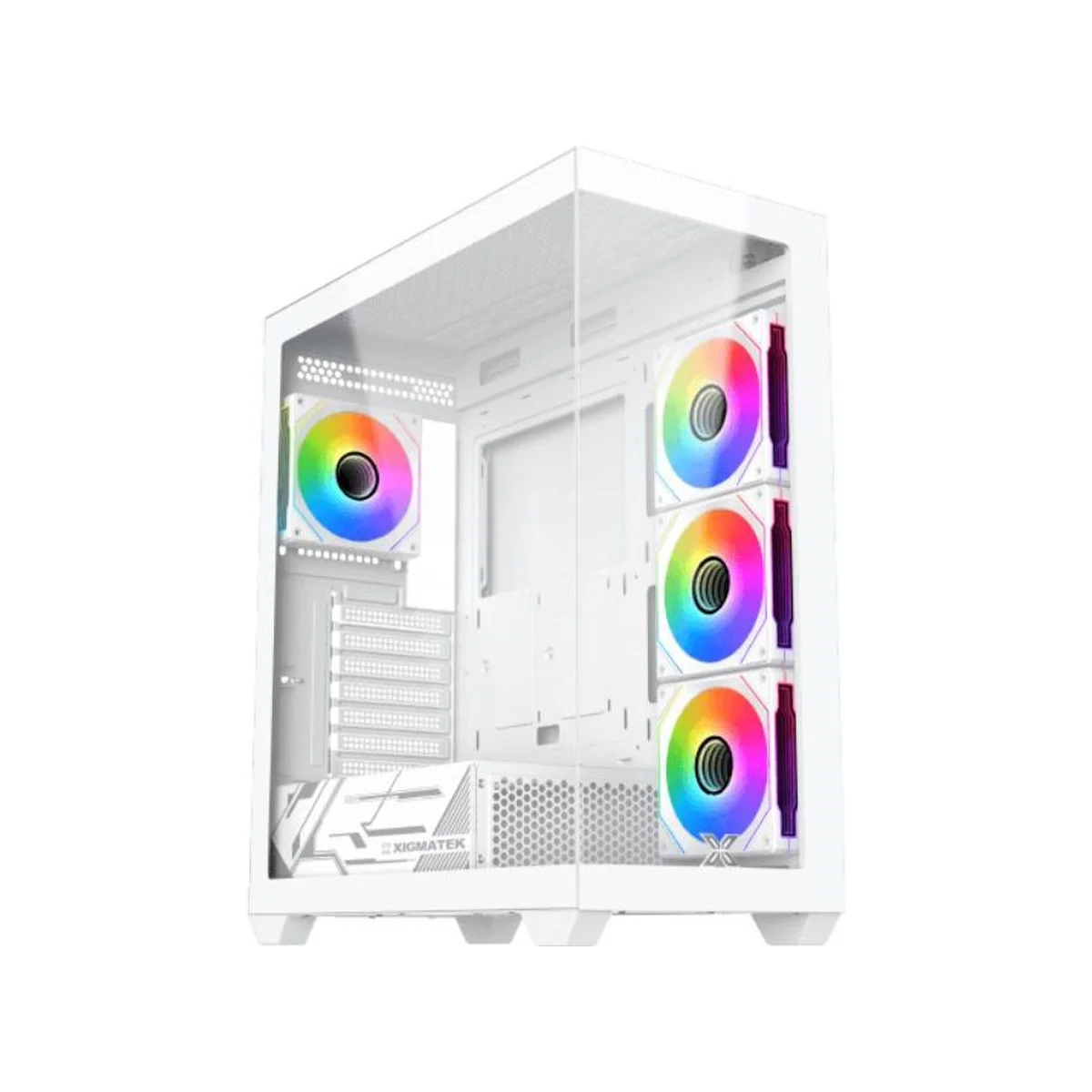Xigmatek Blast Arctic Tempered Glass E-ATX Gaming Case - White - EN46360