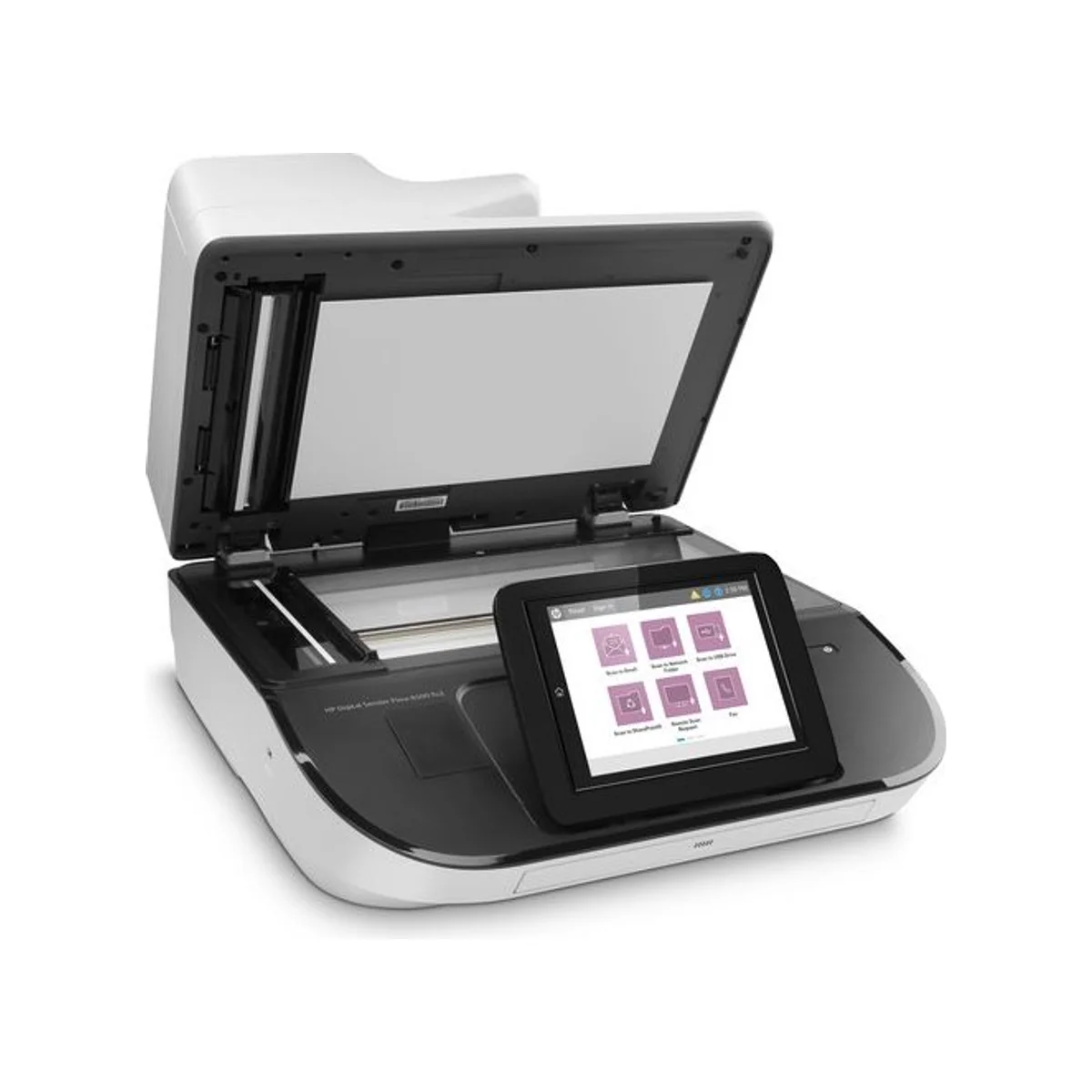 HP Digital Sender Flow 8500 fn2 Document Capture Workstation - White | Document Scanner (600 dpi, 100 ppm, 200 ipm, 24-bit) - L2762A view 3