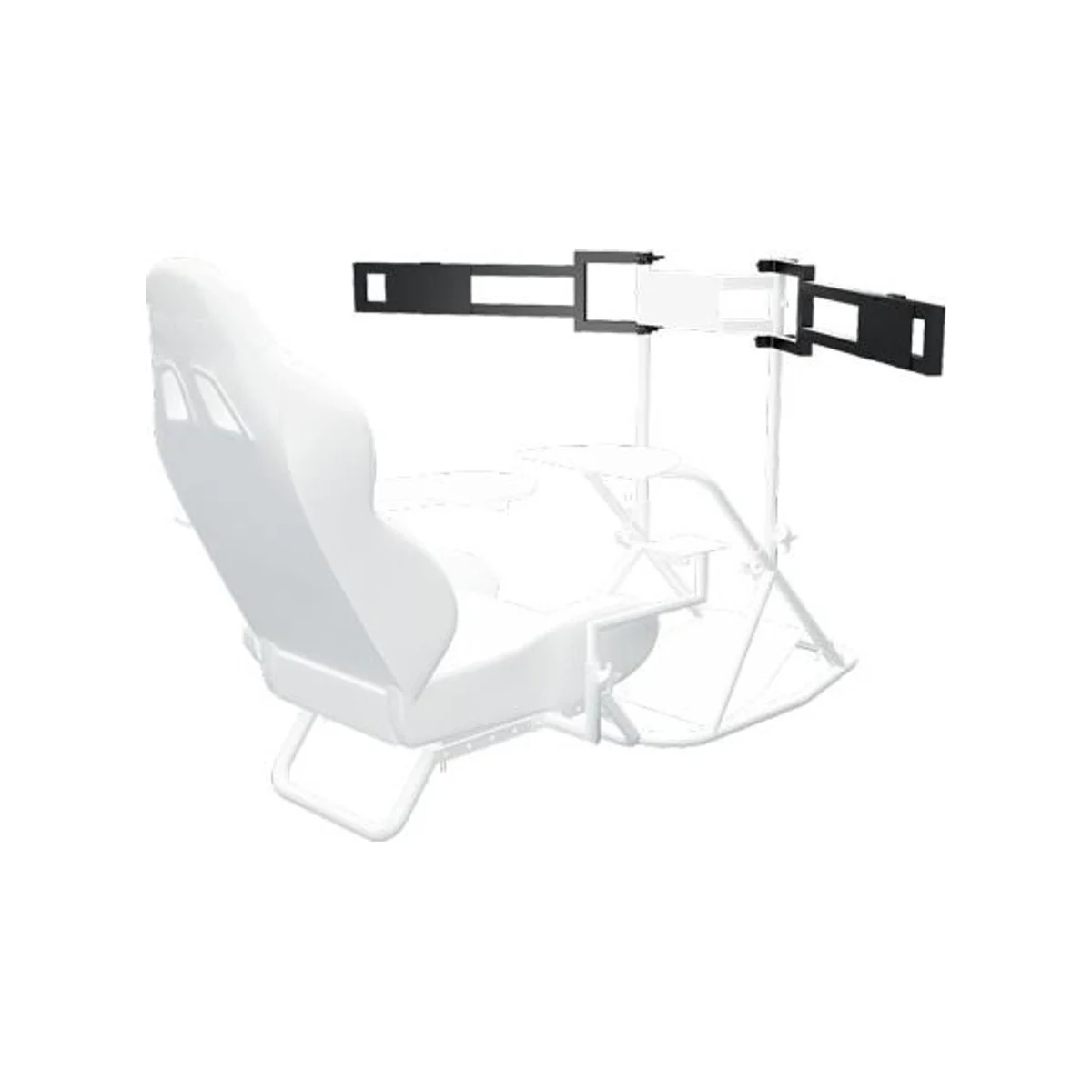 OBUTTO Obutto Ozone Triple Monitor Mount - 030010002 (3x 27" Monitors, VESA Compatible, Vertical/Horizontal) - OB OZC TMM view 3