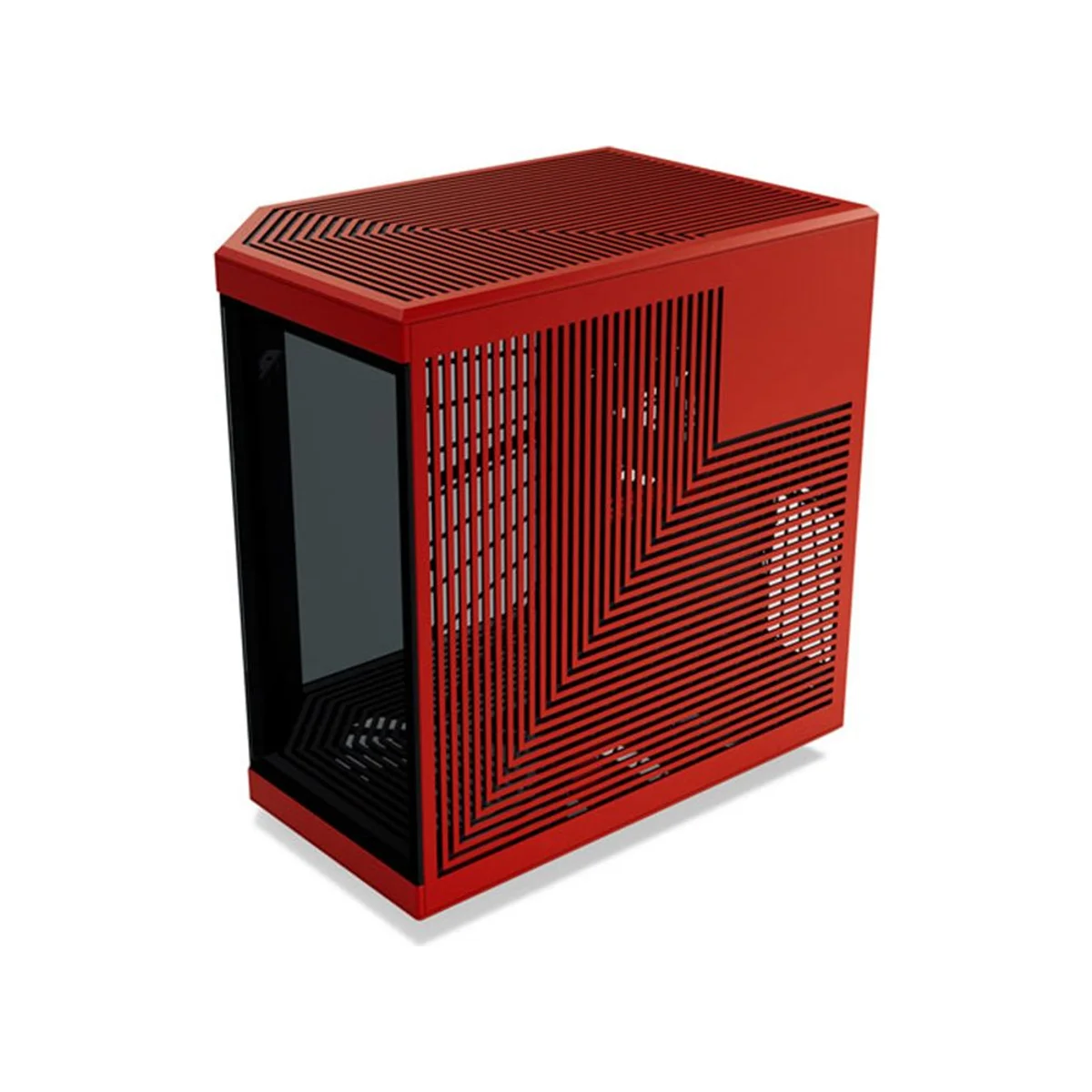 Hyte Y70 Touch Infinite ATX Dual-Chamber Mid Tower Gaming Case – Red - CS-HYTE-Y70TI-RB view 3