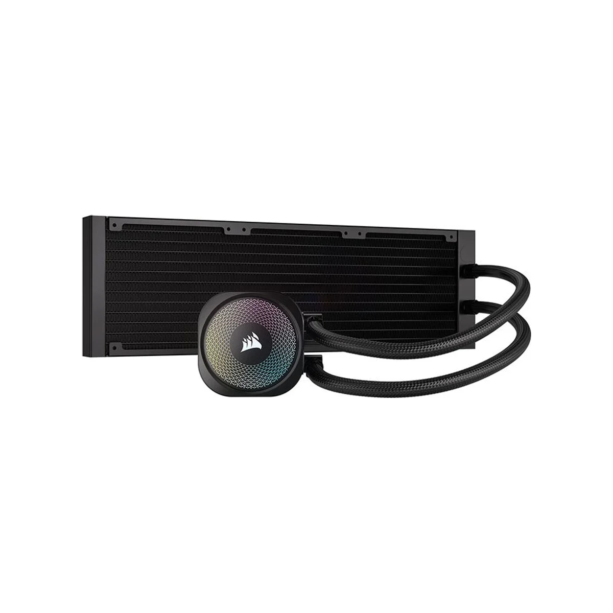 Corsair NAUTILUS 360 RS ARGB CPU Liquid Cooler - Black (360mm Radiator, RGB Lighting, 5-Year Warranty) - CW-9060093-WW view 4