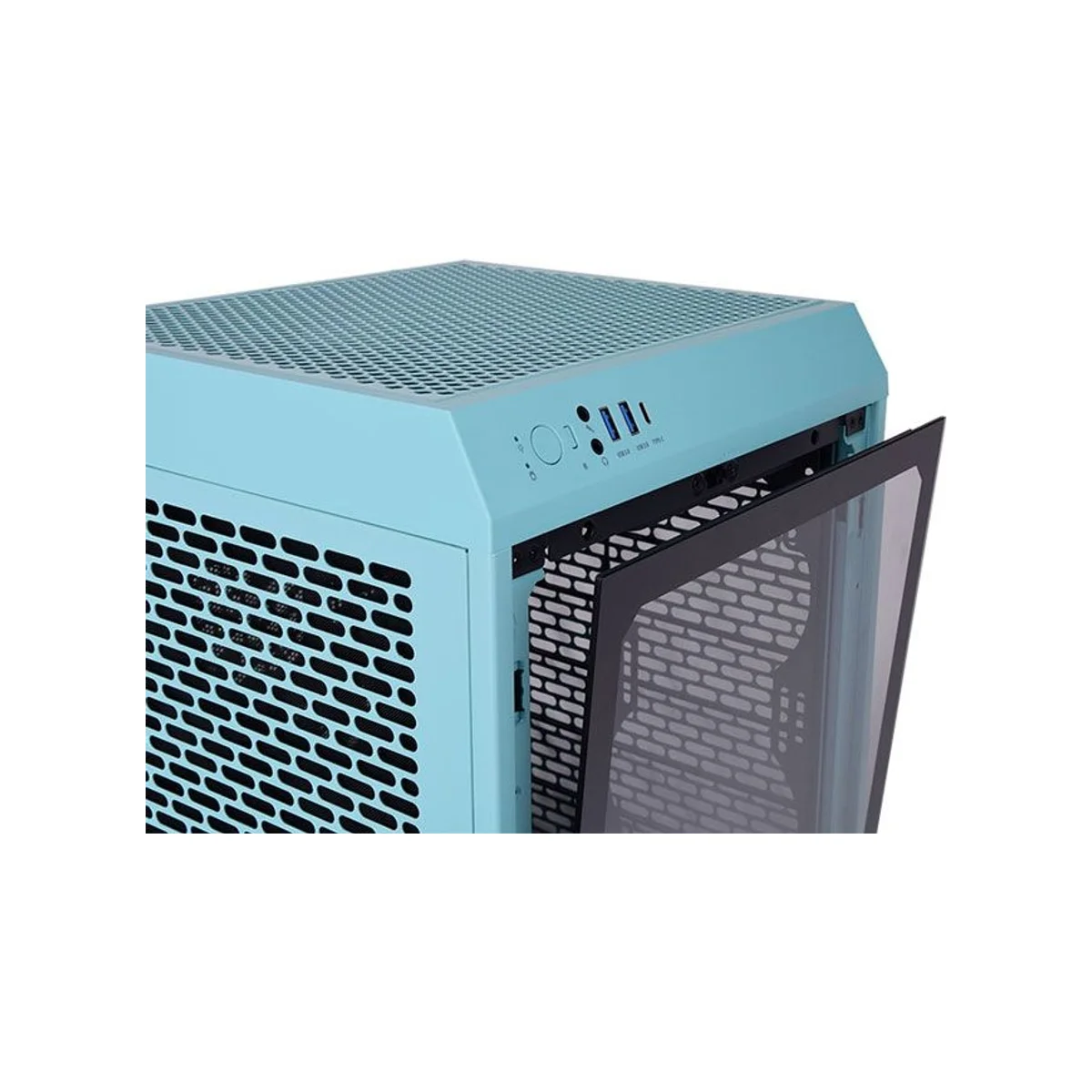 Thermaltake The Tower 200 Turquoise Mini-ITX Gaming Case - CA-1X9-00SBWN-00 view 6
