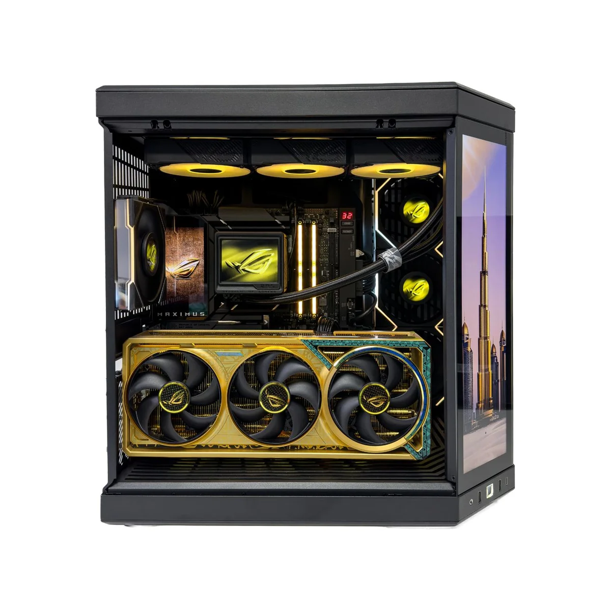 Dhahab Gaming PC (Ultra 9 285K, 96GB DDR5 RAM, RTX 5090 32GB GPU) - Dhahab_Gaming_PC view 3
