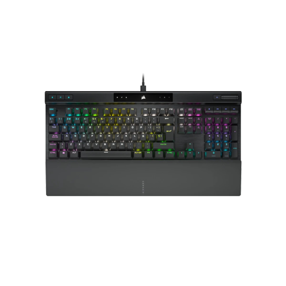 K70 RGB PRO Mechanical Gaming Keyboard with Arabic Layout and Polycarbonate Keycaps - Cherry MX Red | CH-9109410-AR