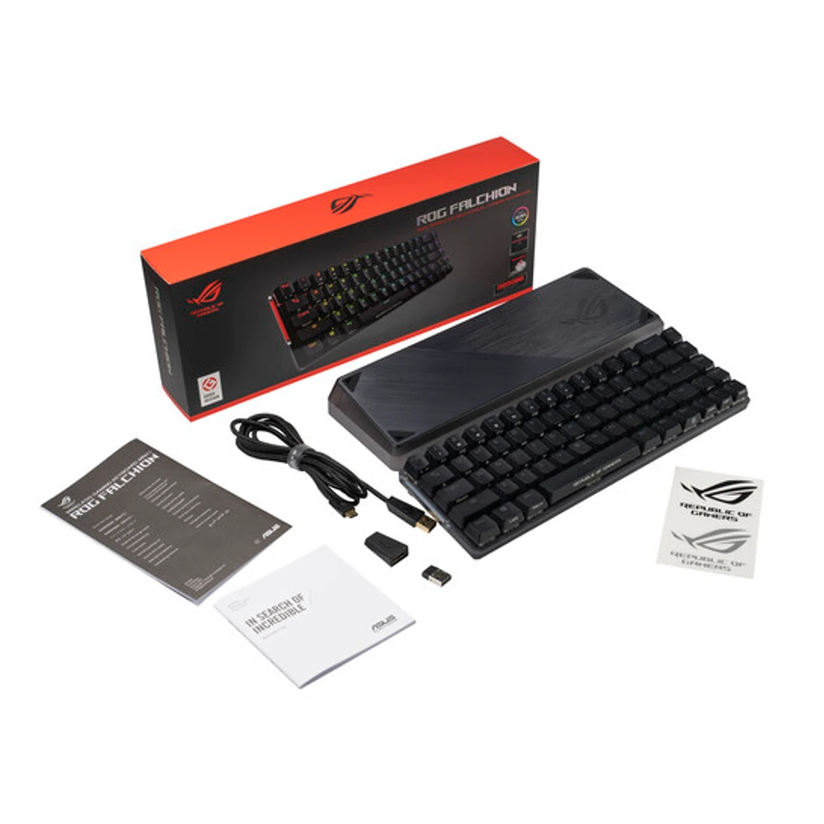 Asus M601 ROG Falchion 65% Wireless Mechanical Gaming Keyboard - Arabic | 90MP01Y0-BKCA01 view 6