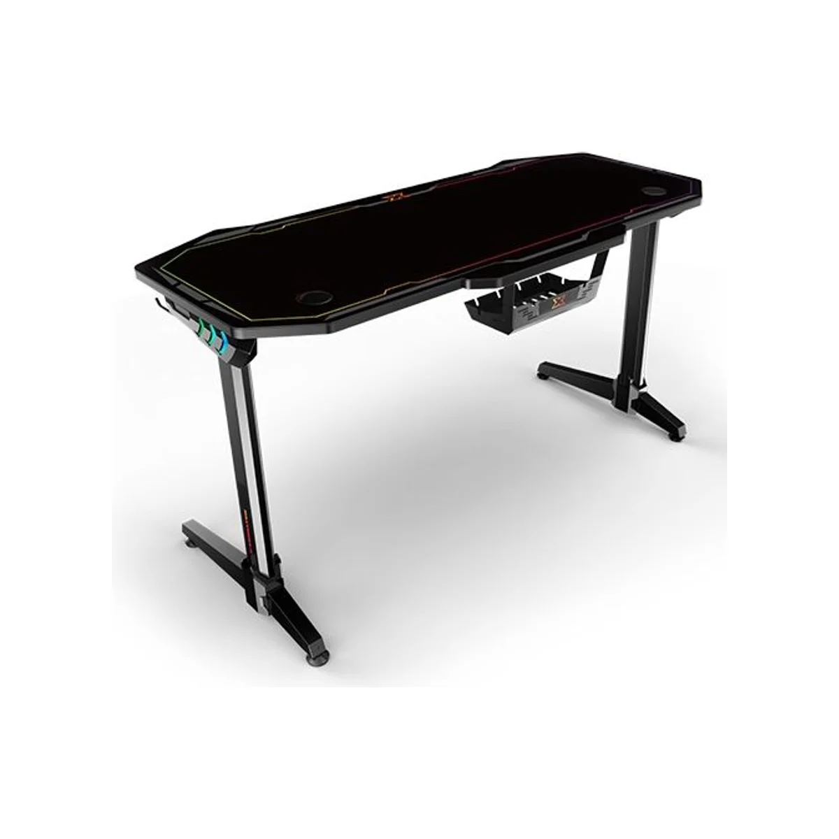 XIGMATEK Apex Three RGB Gaming Desk | 140x60cm, 1.8cm Desktop, RGB Lighting - EN46867