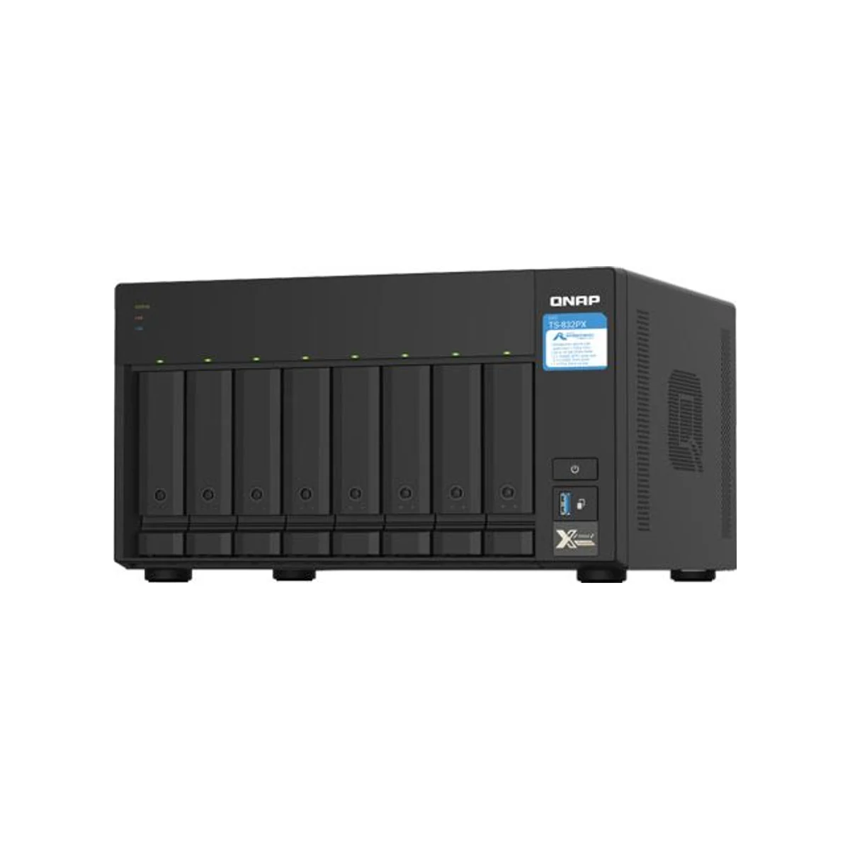 QNAP TS-832PX-4G NAS BOX (8-Bay, 10GbE, 2.5GbE, PCIe Expansion) view 3