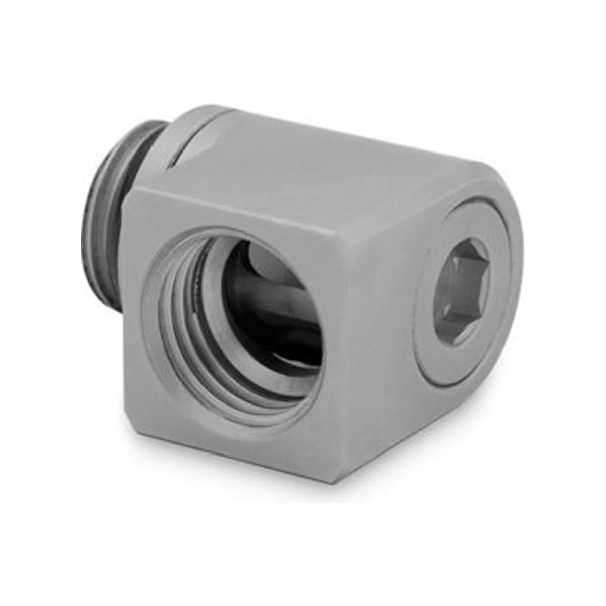 EKWB EK-Quantum Torque Micro Rotary 90° - Satin Titanium Fitting - 3831109849699 view 4