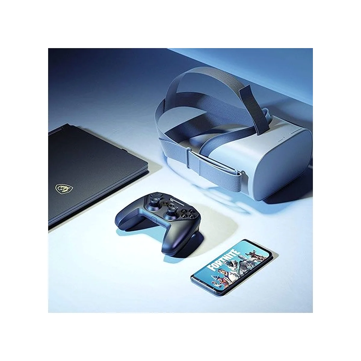 SteelSeries Stratus Duo Wireless Gaming Controller for Android, Windows, and VR (2.4GHz, Bluetooth, USB) - 69075 view 5