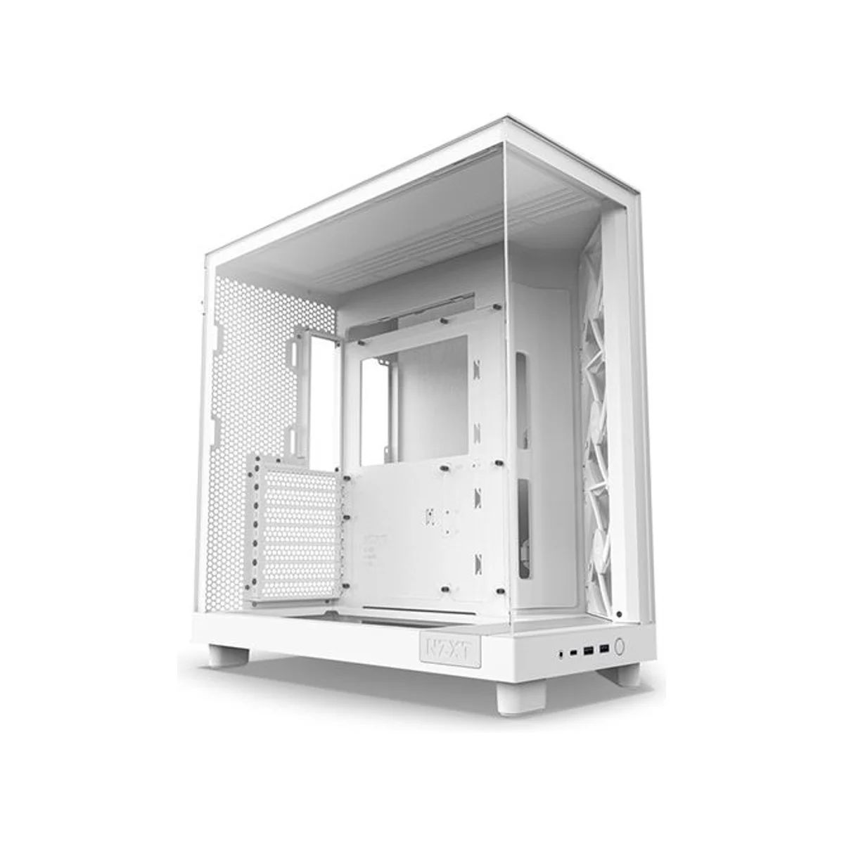 NZXT H6 Flow RGB ATX Dual-Chamber Mid Tower Gaming Case – White - CC-H61FW-R1 view 2