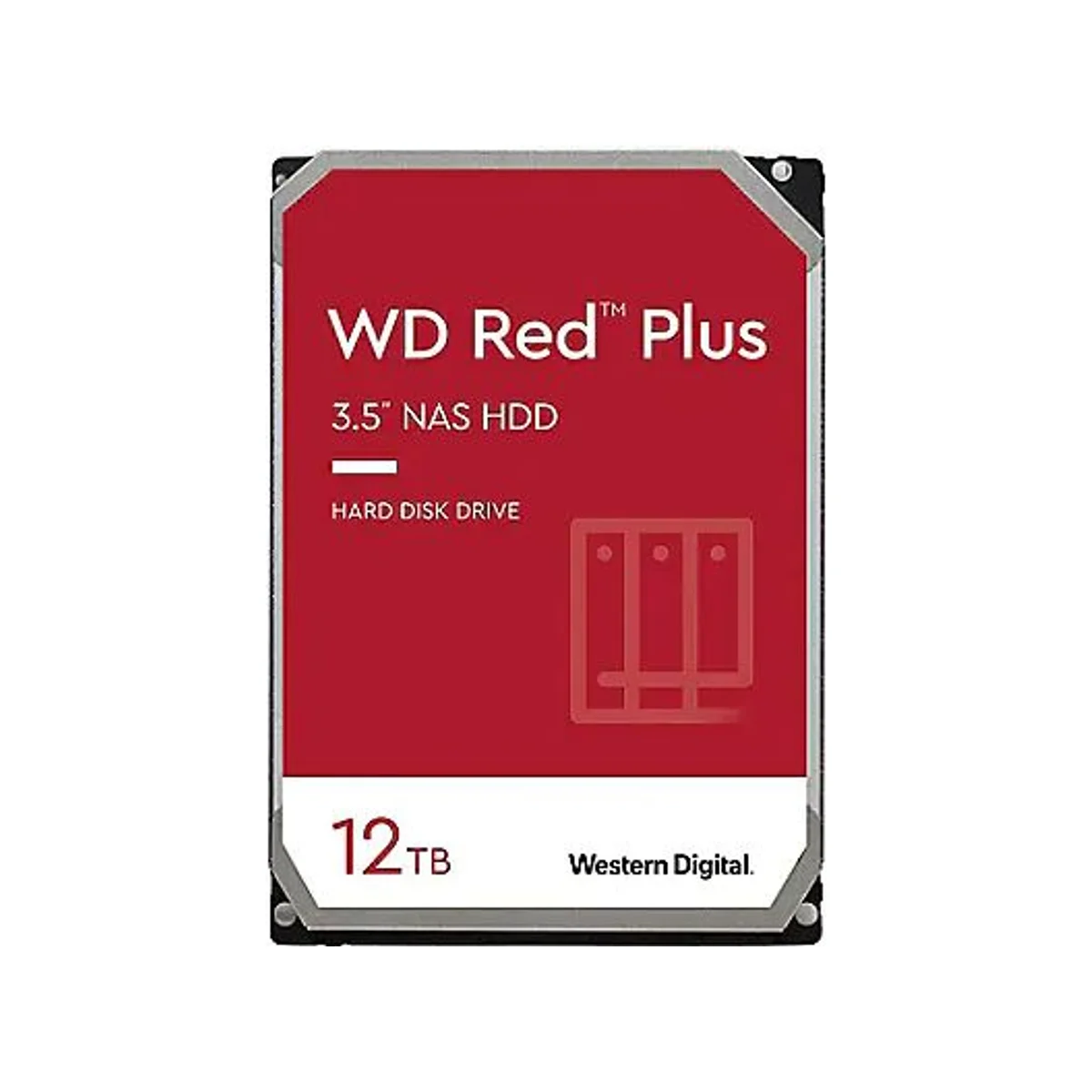 WD Red Plus 12TB 7200RPM 256MB Cache SATA III 3.5" NAS HDD – WD120EFBX