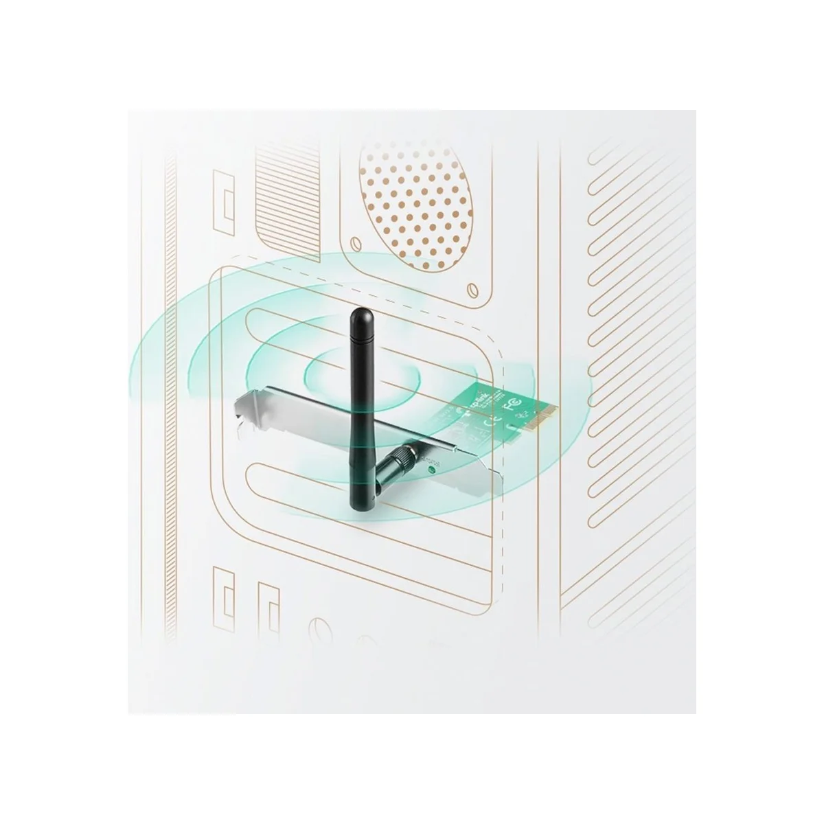 TP-LINK TL-WN781ND 150Mbps Wireless N PCI Express Adapter (PCIe, 2.4GHz, WPA2 Security) view 2