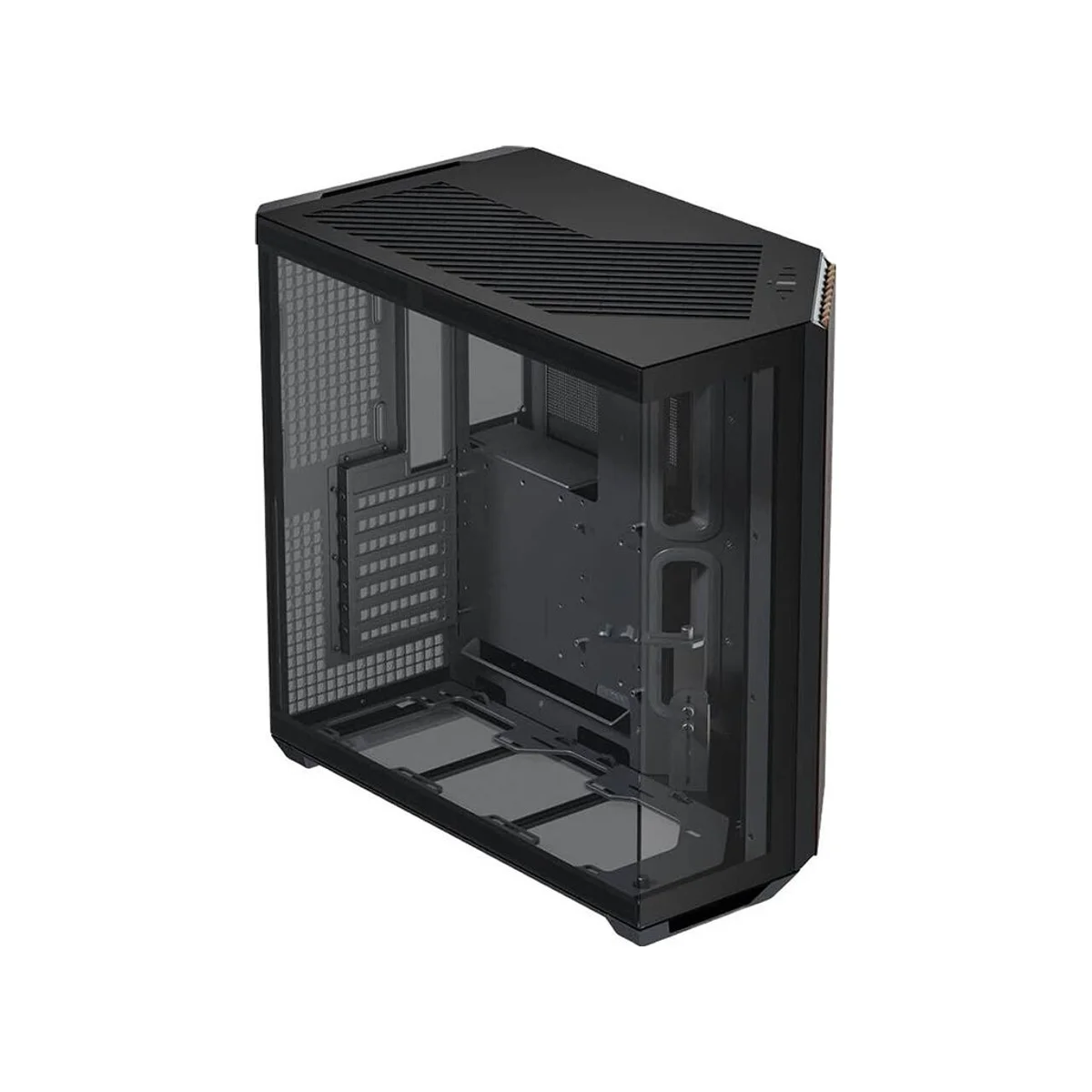 APNX V1 Dual-chamber Mid-Tower Gaming Case - Black/Wood - APCM-VI01103.11 view 4