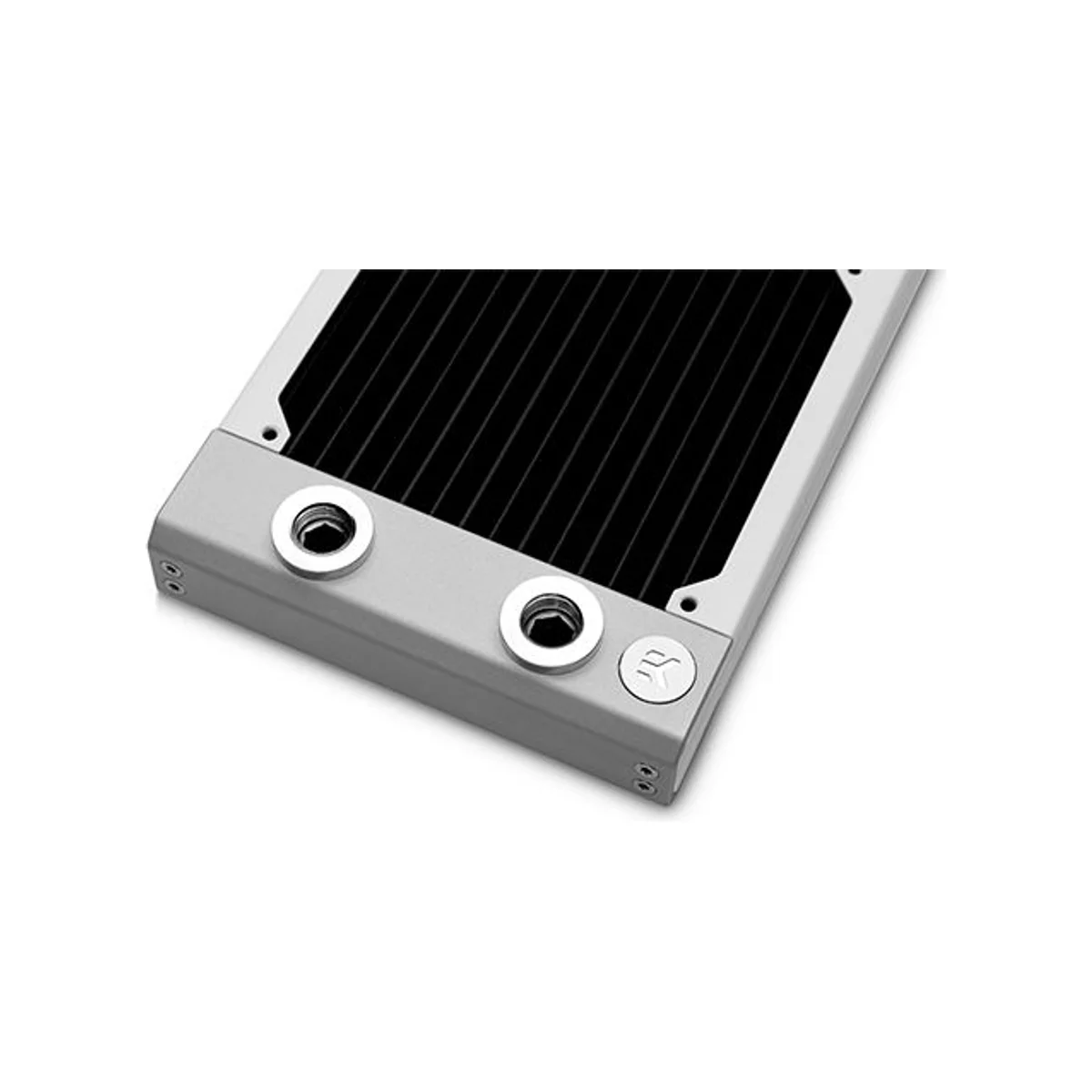 EKWB EK-Quantum Surface S240 Dual Fan Radiator - White | 240mm, 20 FPI - 3831109838976 view 2