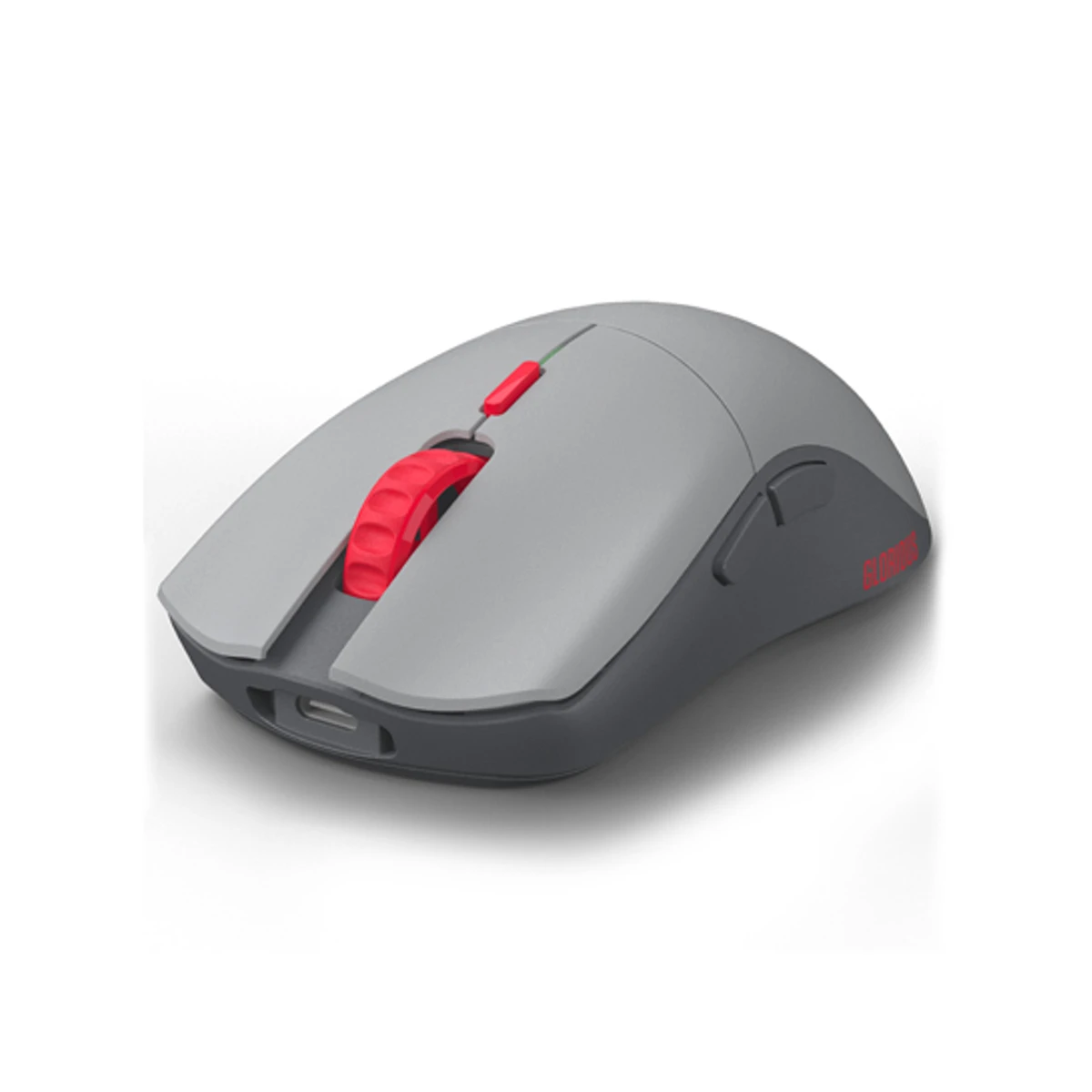 GLORIOUS Series One PRO Centauri Forge Wireless Mouse - Gray Red (Claw Fingertip, 19000 DPI, 80M Clicks, 84h Battery) - GLO-MS-P1W-CT-FORGE view 4
