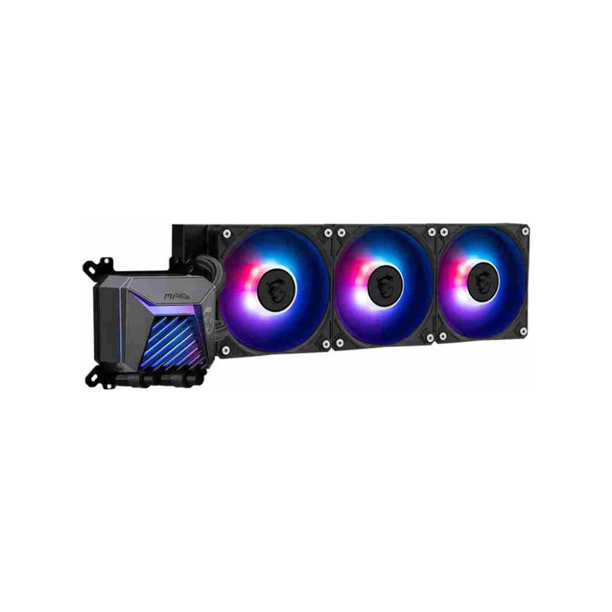 MSI MAG CORELIQUID A15 360mm CPU Liquid Cooler - Black (360mm Radiator, ARGB GEN2, 64.89 CFM Air Flow, Rifle Bearing) - 306-7ZW9A11-L80 view 3