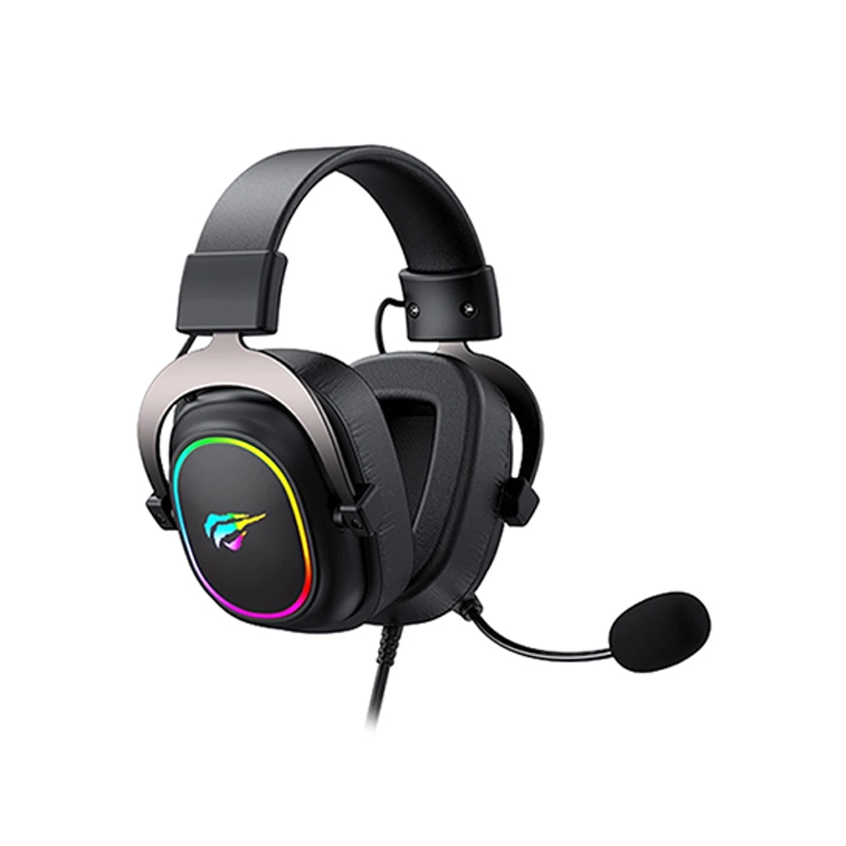 Havit H2002P RGB Wired Gaming Headset – Black/Ochre | H2002P view 2