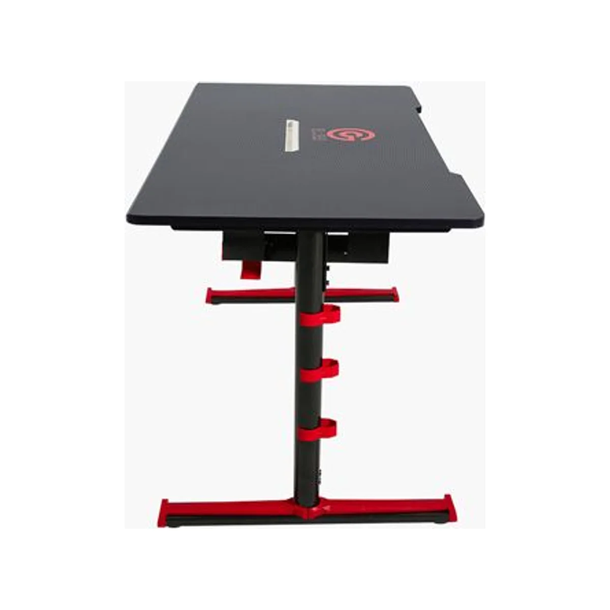 TWISTED MINDS GDTS-4F Gaming Desk - Red (Height Adjustable, RGB Lighting, Cable Management) - GDTS-4-F-1807-Red view 2