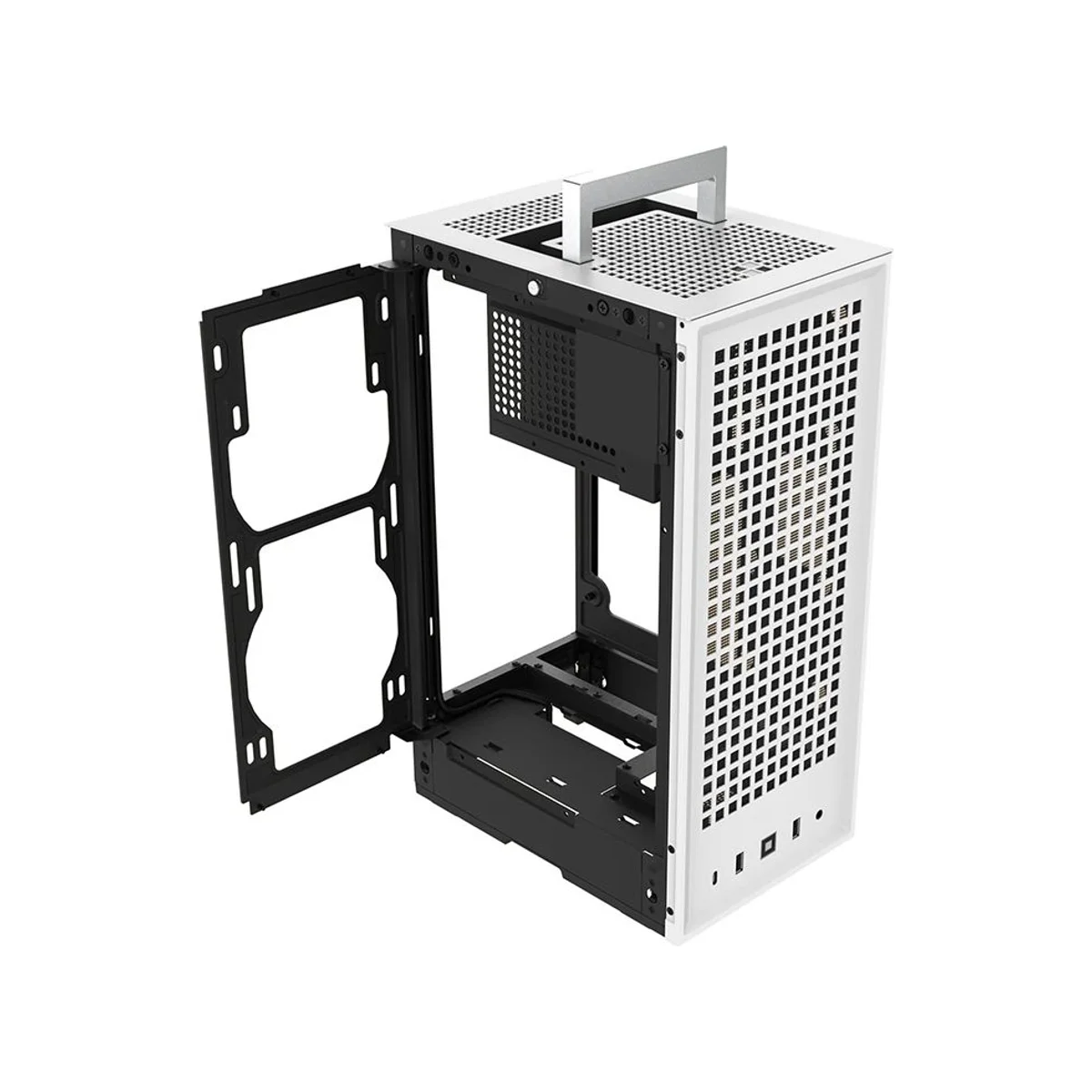 Hyte Revolt 3 Compact Mini-ITX SFF Gaming Case - White - CS-HYTE-REVOLT3-W view 5