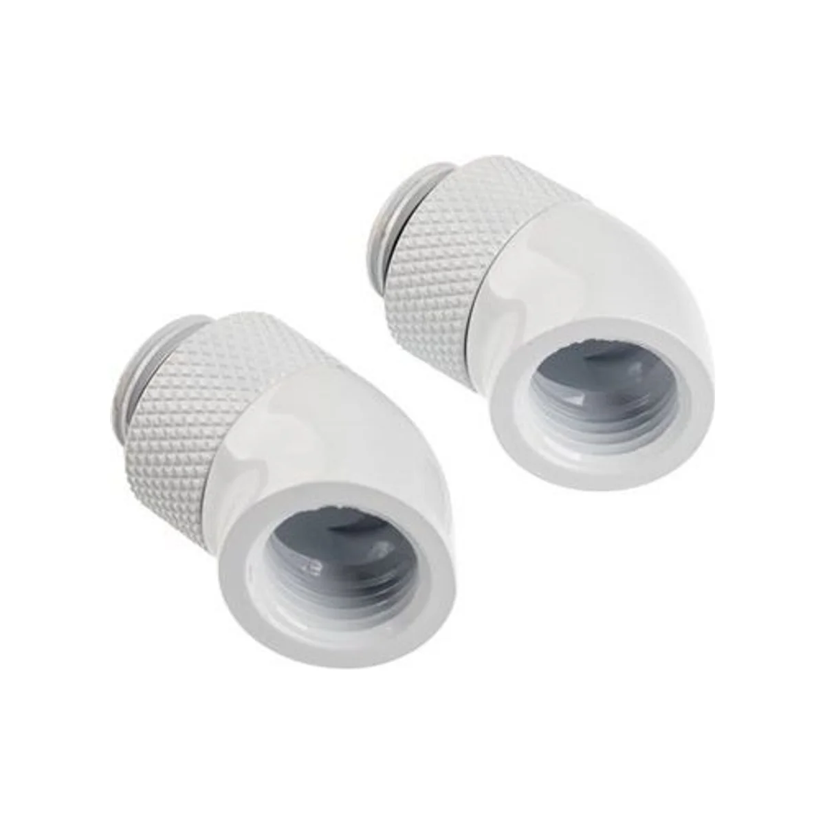 CORSAIR Hydro X Series 45° Rotary Adapter Twin Pack — White (Fittings, Brass, G1/4'' BSPP) - CX-9055007-WW view 3