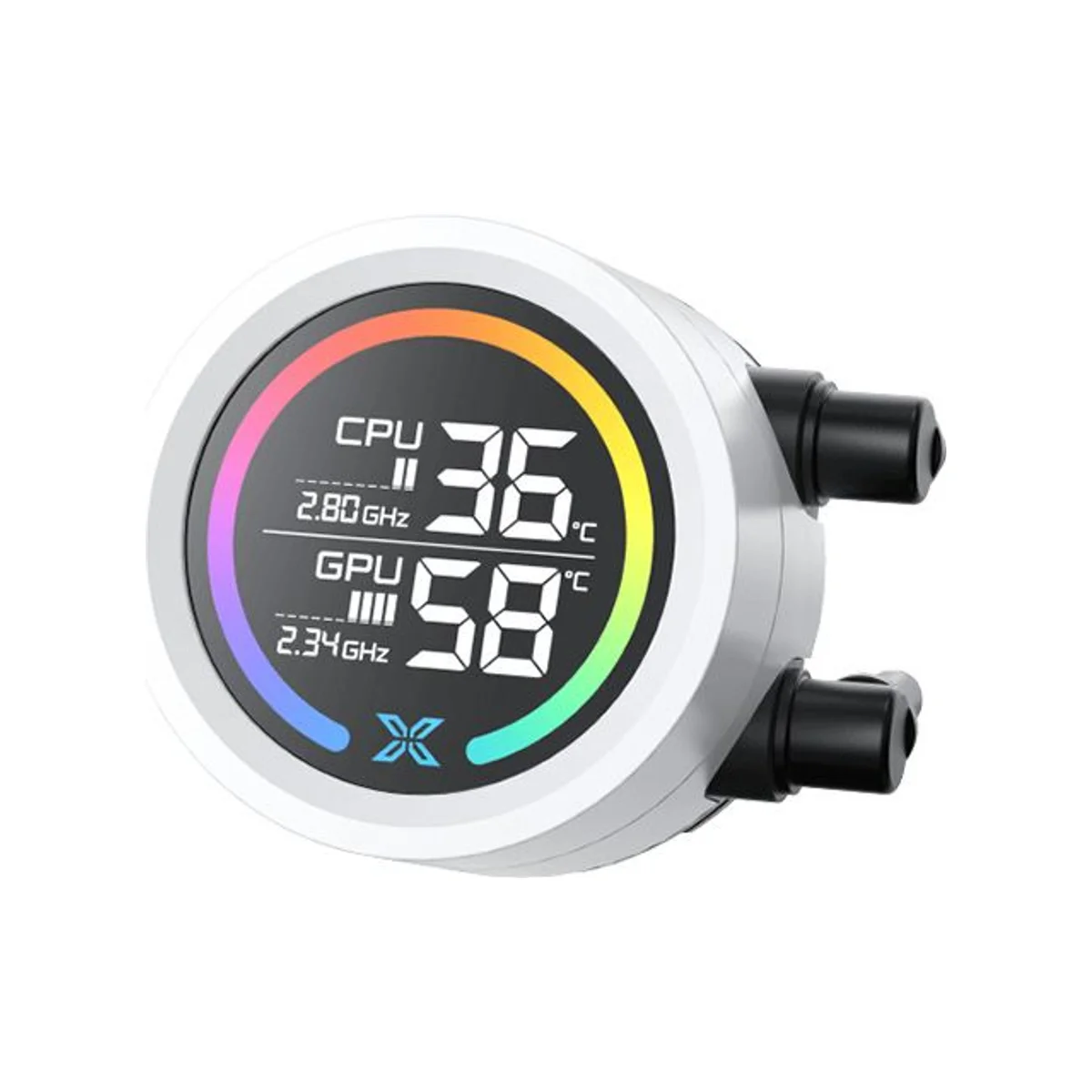 XIGMATEK LK 360 Digital Arctic LCD ARGB AIO PWM CPU Liquid Cooler - White - EN45912 view 4