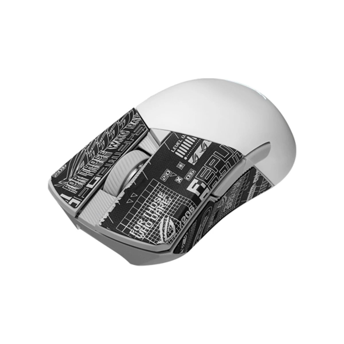 Asus ROG Gladius III Wireless AimPoint Gaming Mouse - White - 36000 DPI, 650 IPS, Tri-Mode Connectivity - 90MP02Y0-BMUA10 view 6