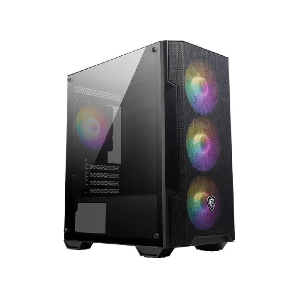 MSI MAG FORGE M100A RGB Micro-ATX Gaming Case - Black - 306-7G20A21-809