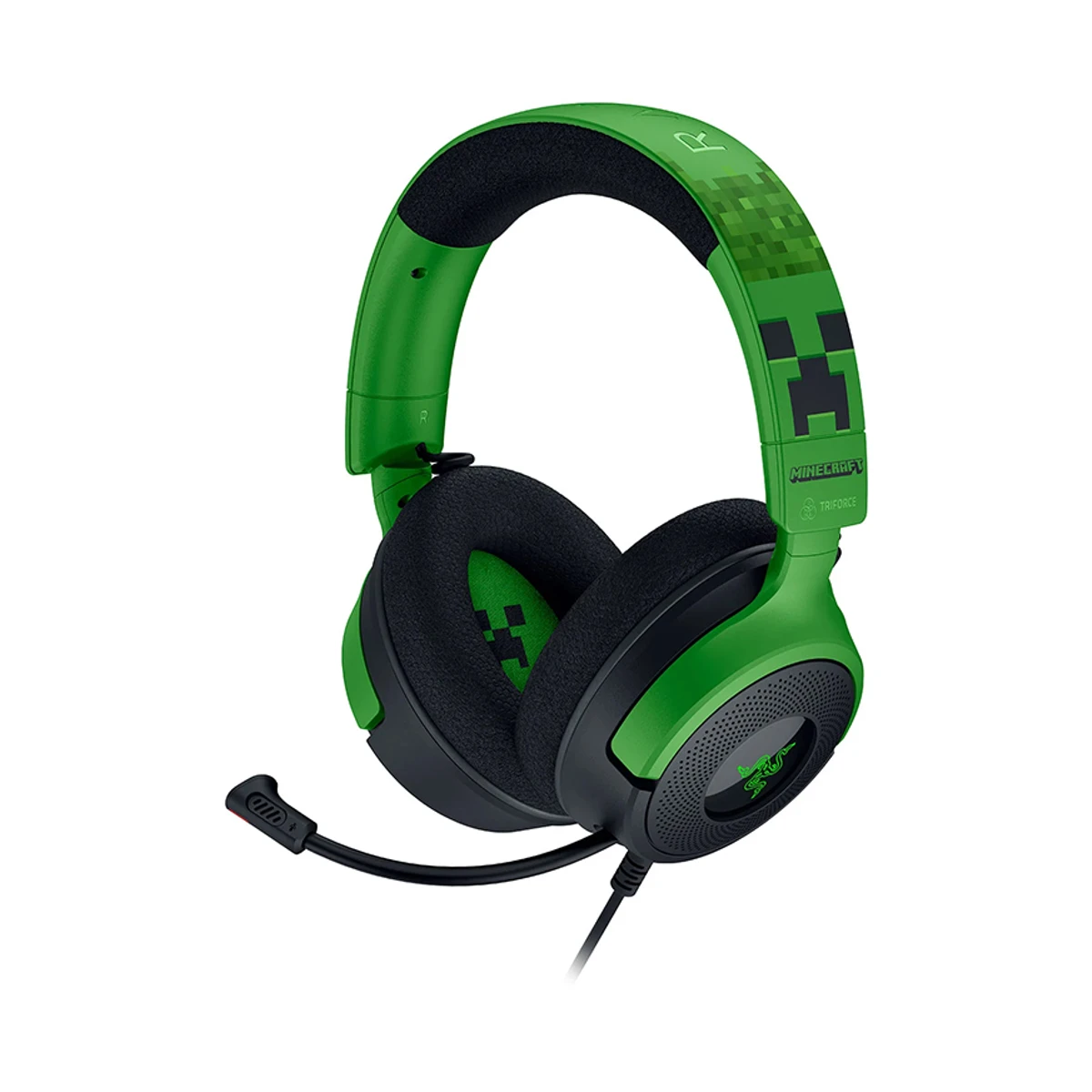Razer Kraken V4 X Minecraft Edition Wired Gaming Headset - Green | RZ04-05180200-R3M1