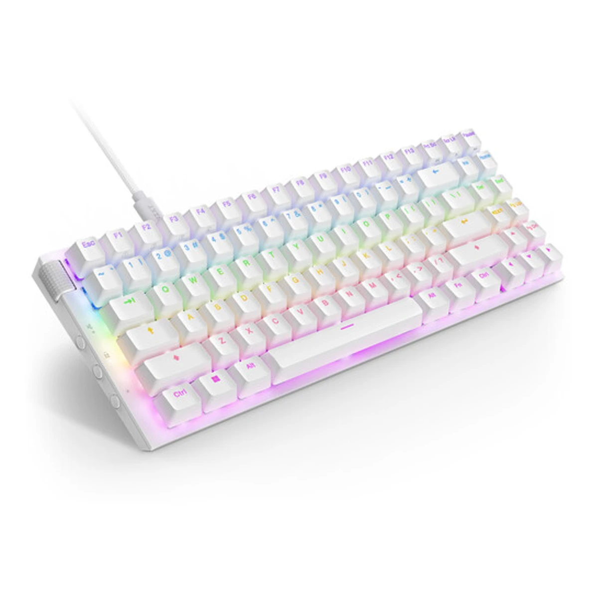 NZXT Function 2 Full-Size RGB Gaming Keyboard - White | KB-002NW-US view 4