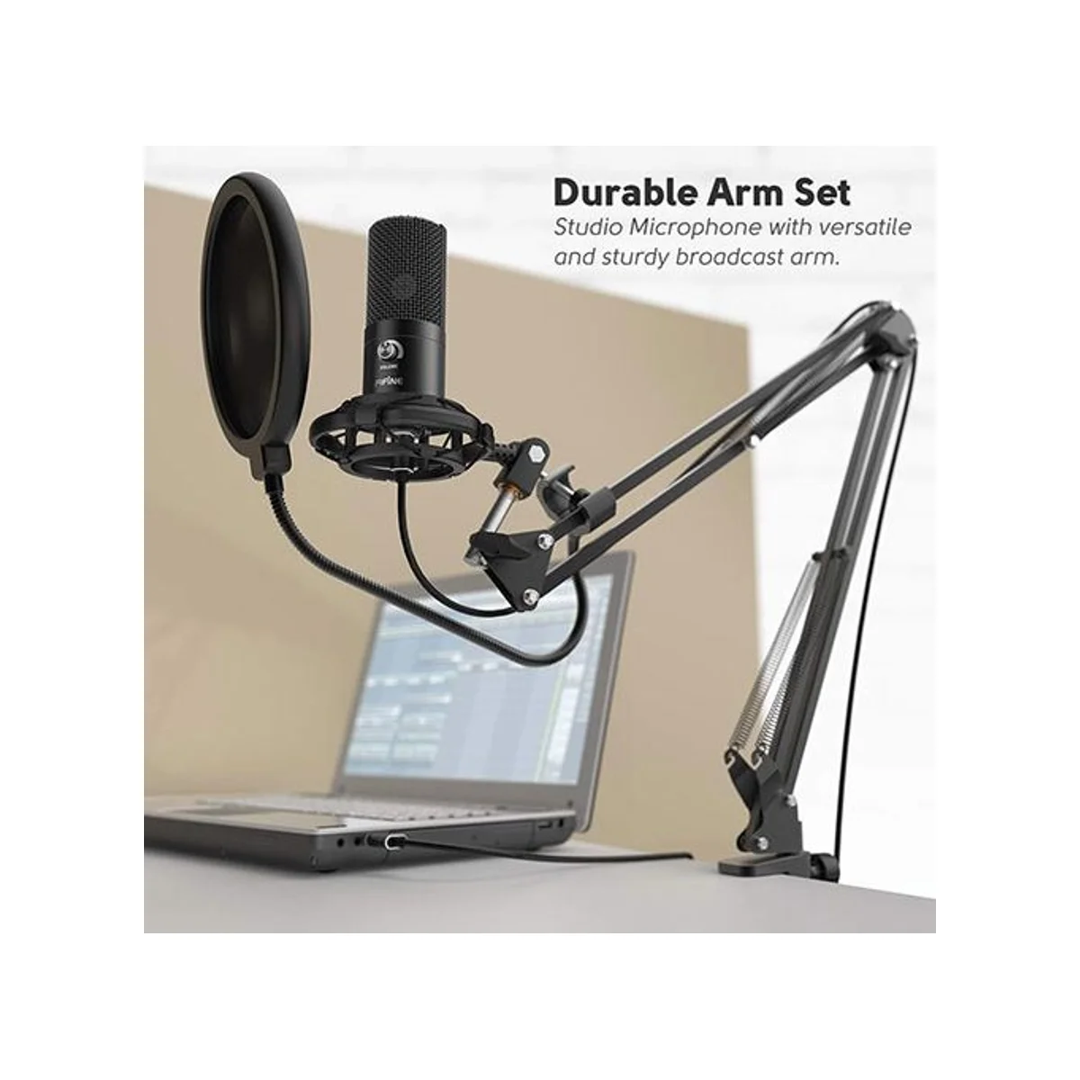 FIFINE T669 Studio Condenser USB Microphone Kit with Accessories (Cardioid, 20-20kHz) - T669 view 5