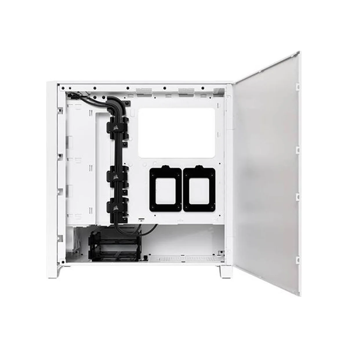 Corsair iCUE 4000D Tempered Glass Airflow RGB Mid-Tower Gaming Case - White - CC-9011241-WW view 5