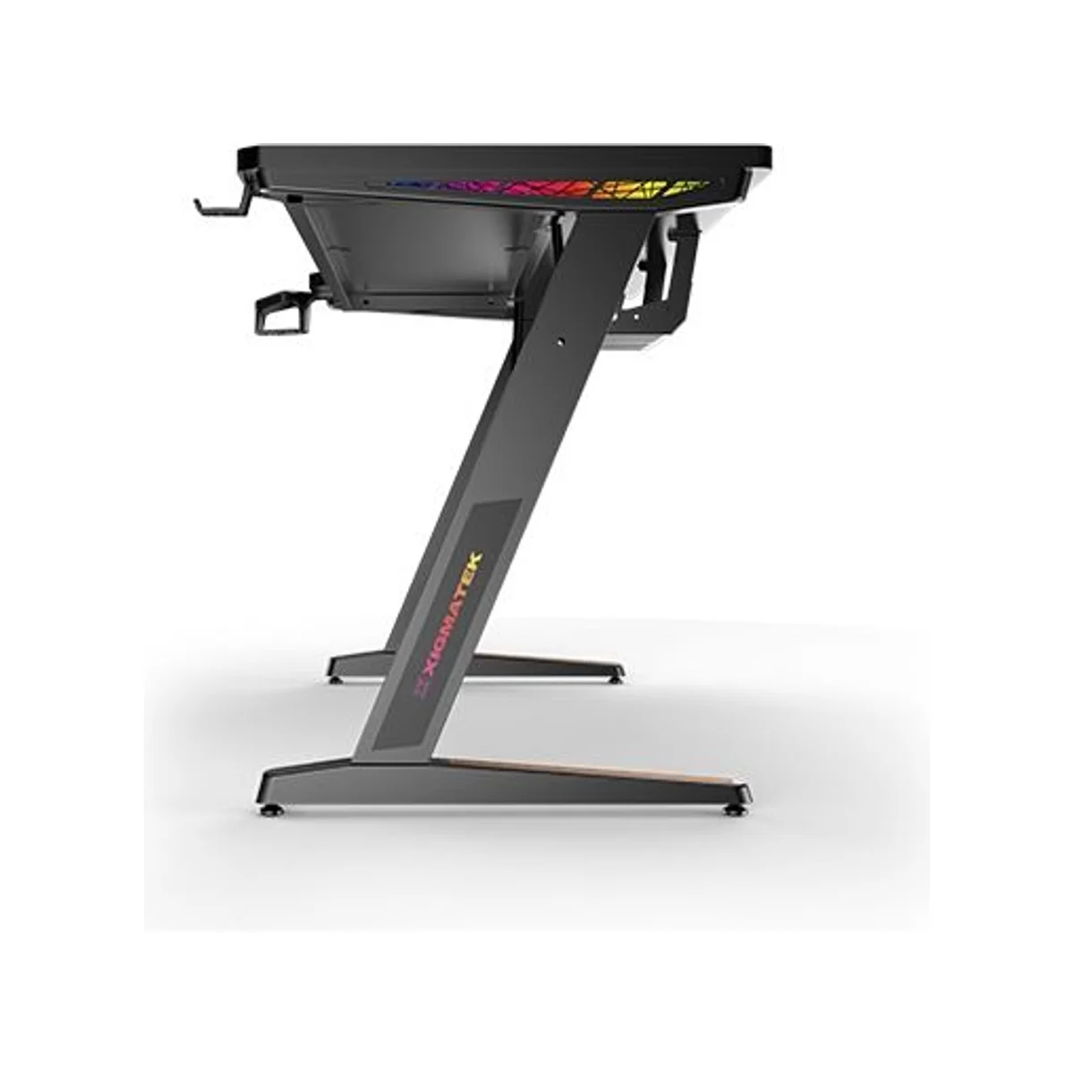 XIGMATEK Apex Two RGB Gaming Desk (120x60cm, RGB LED, Carbon Fibre Style) - EN46850 view 3
