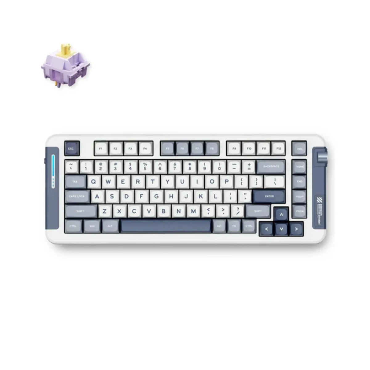 MCHOSE X75 Wireless Gasket Mount Tri-Mode Mechanical Keyboard - Navy Blue | MC-X75-3A
