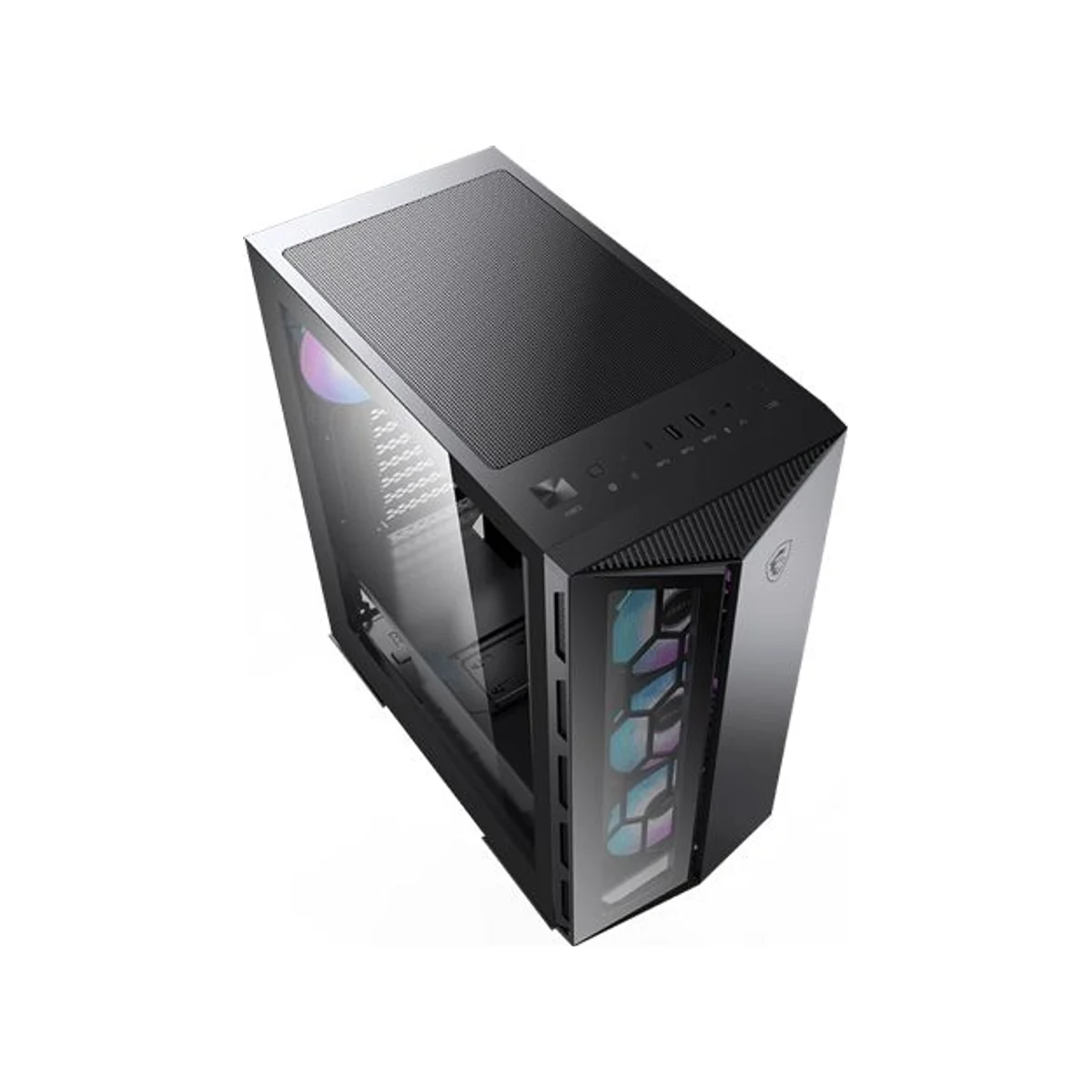 MSI MPG GUNGNIR 110R ARGB Mid-Tower Gaming Case - White - 306-7G10R11-W57 view 4