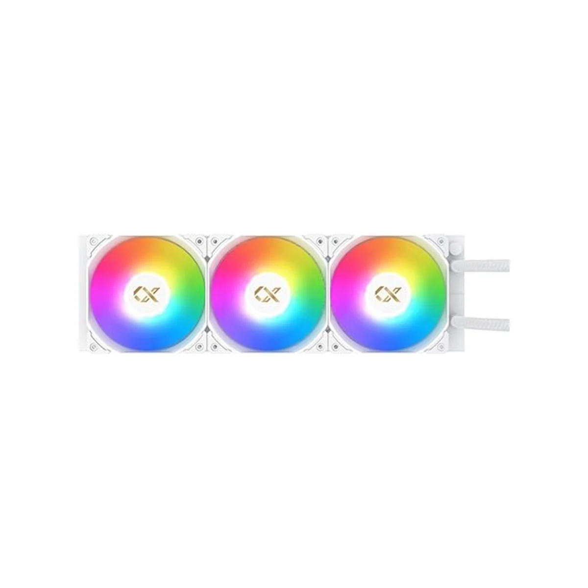 XIGMATEK Frozr-O II Arctic 360 RGB LCD Display CPU AIO Cooler - White (360mm Radiator, LCD Pump Head, ARGB Fans) - EN40450 view 2