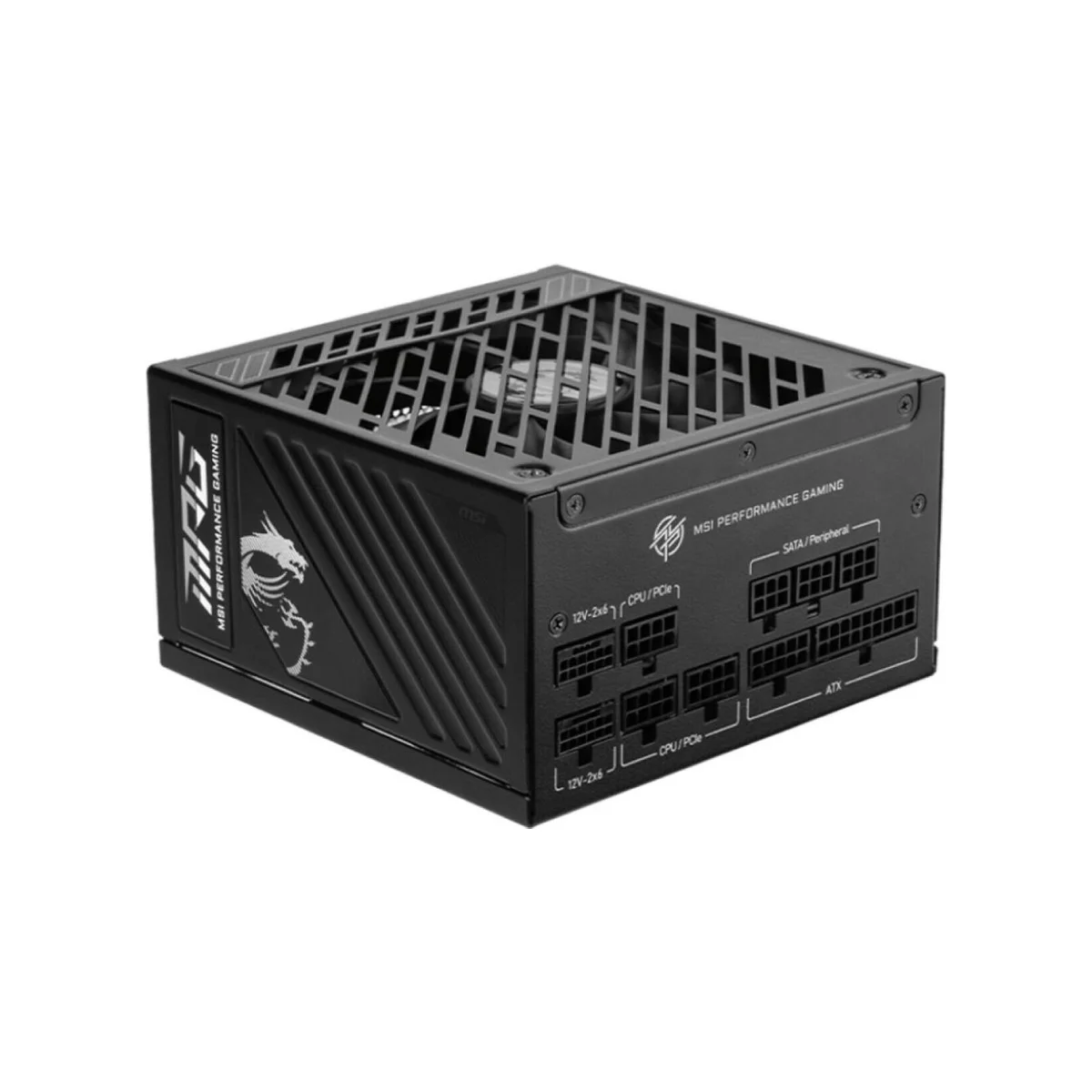 MSI MPG A1000GS 1000W PCIE5 Fully Modular 80 PLUS Gold Power Supply (Black, ATX 3.1, PCIe 5.1) - 306-7ZPFY18-CE0 view 2