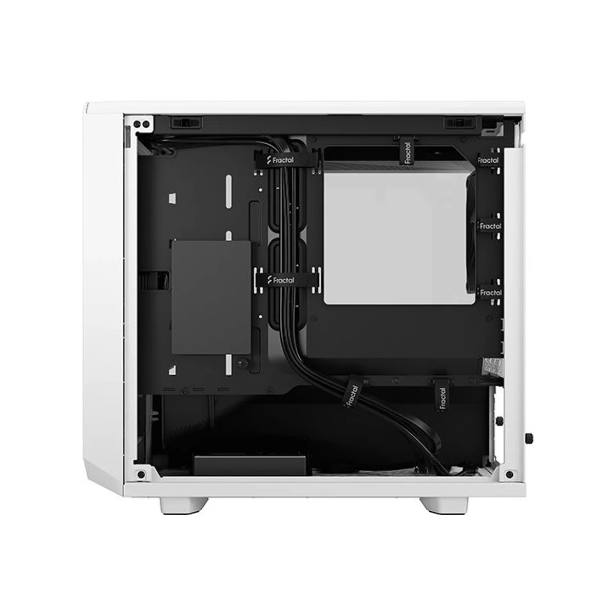 Fractal Meshify 2 Nano White TG Clear Tint Mini-ITX Computer Case (White, Tempered Glass) - FD-C-MES2N-02 view 4