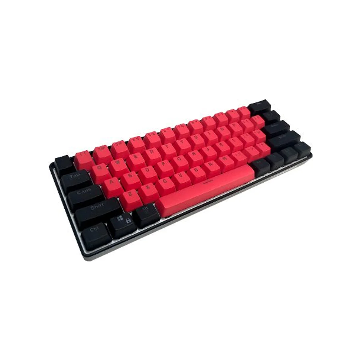 KRAKEN BRED Keycap Set | Backlit Doubleshot PBT Keycaps (104 Keys, Black, Red) - BKSKK - BKSKK - CAPS