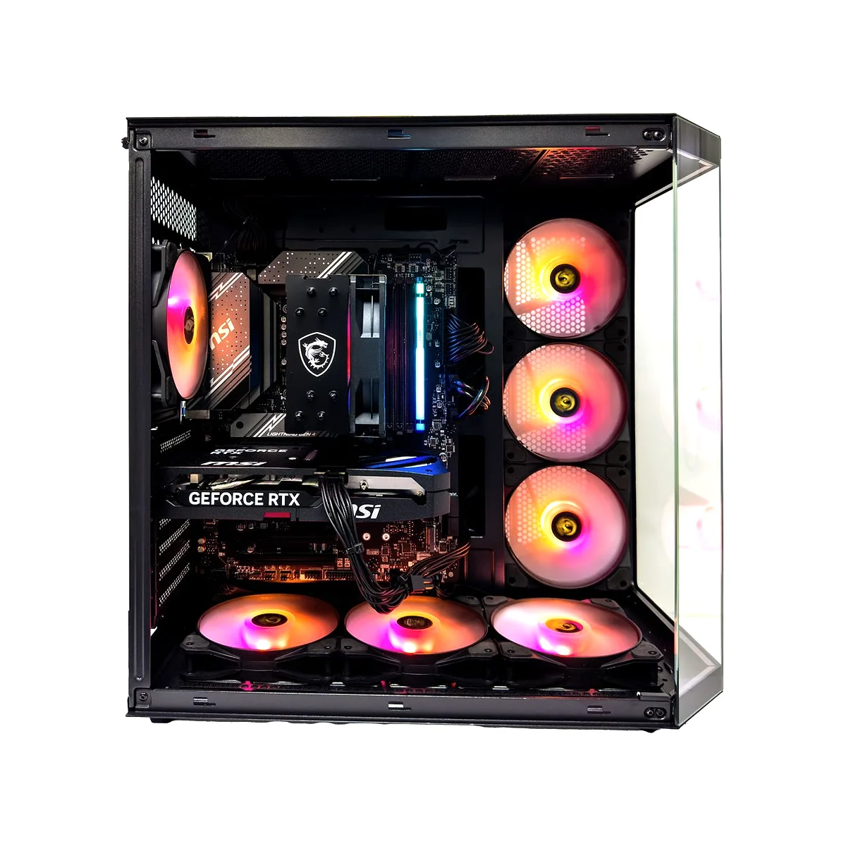 Gaming PC Ember (Core i5-14400F, 16 GB DDR5 RAM, RTX 5060 Ti 8GB GPU) - Powered by MSI view 3