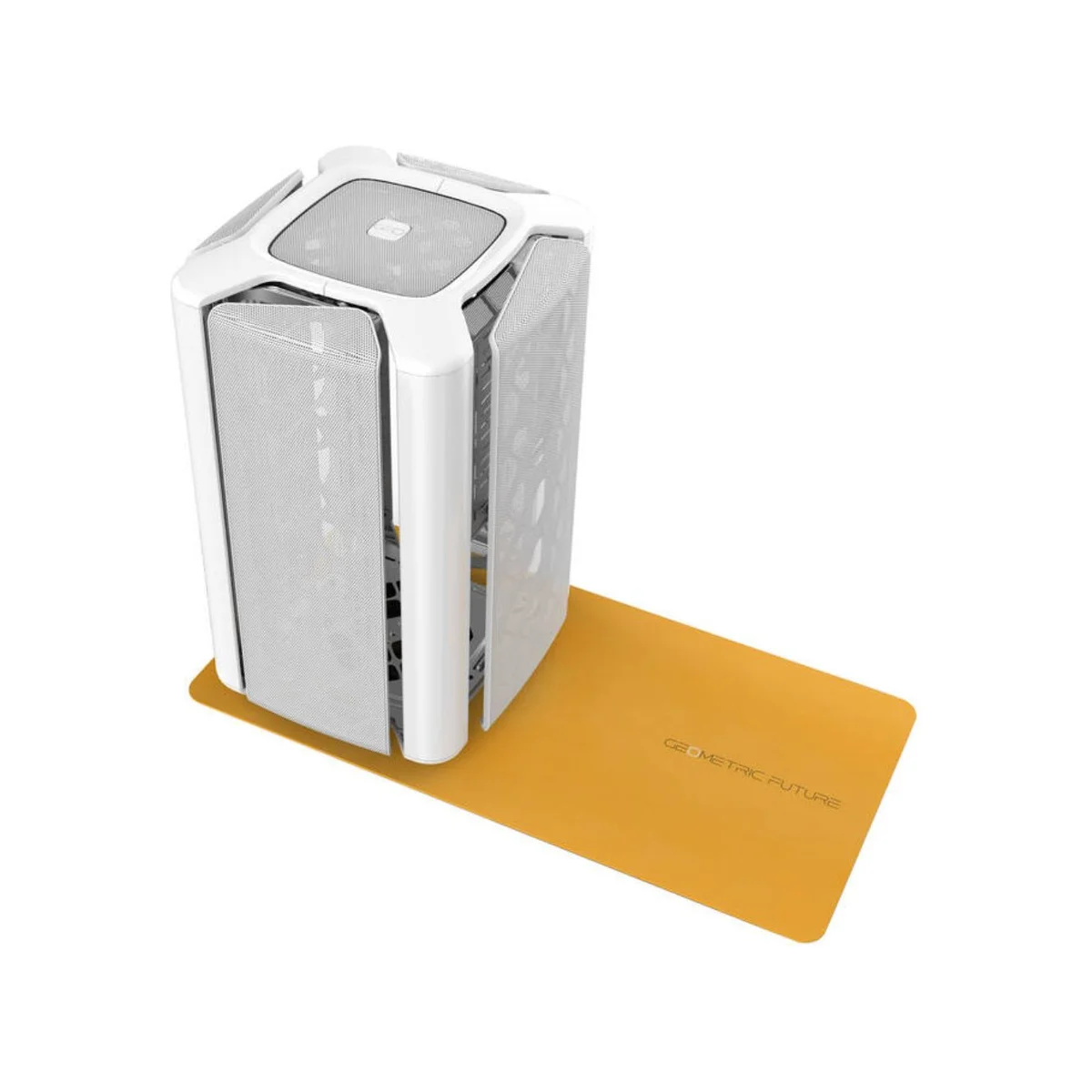 Geometric Future M2 THE ARK Mesh Micro-ATX Gaming Case - White - GEO-M2-MW view 3