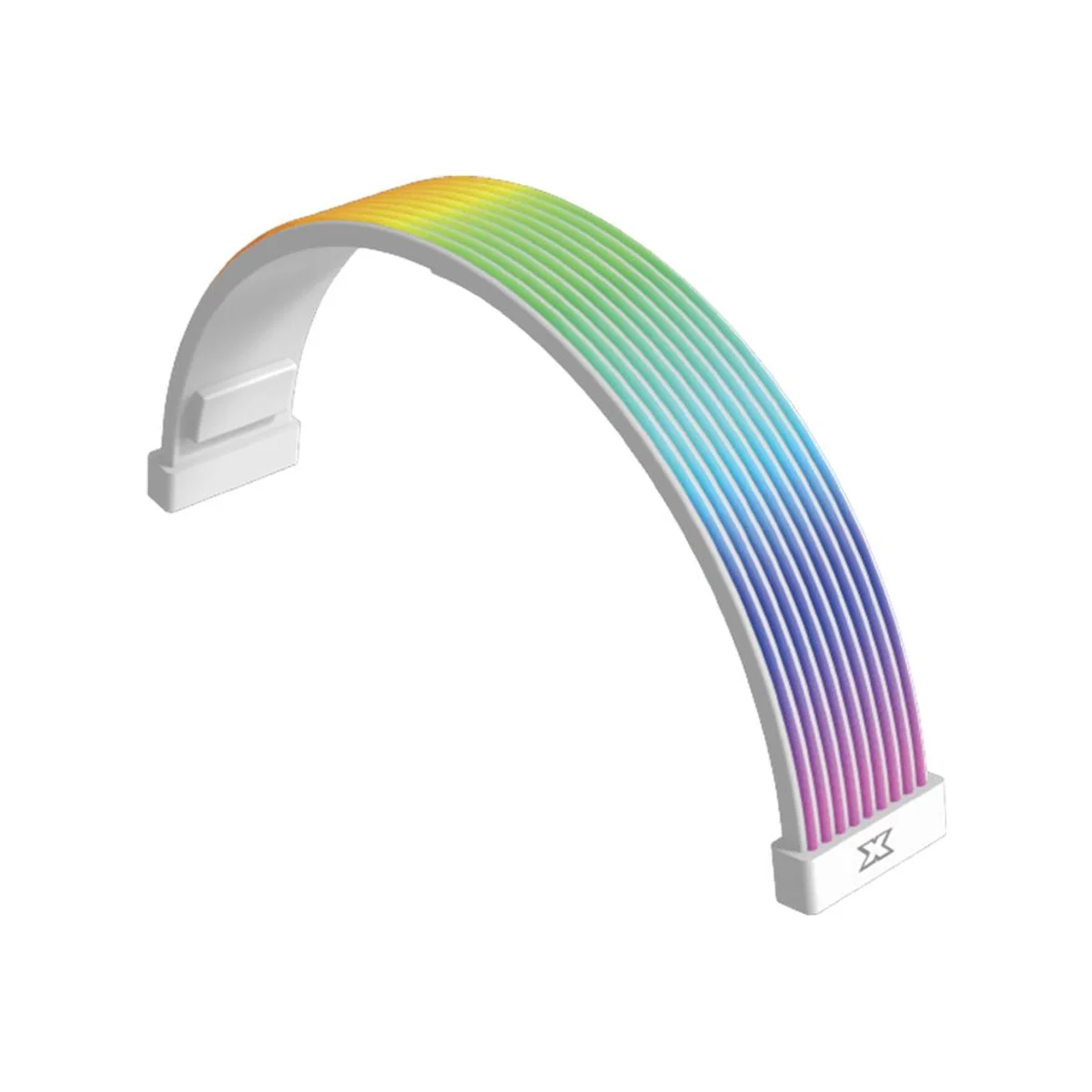 XIGMATEK ICover II MB 24P ARGB LED PSU Cable Cover Kit - White (200mm, ARGB Sync, Controller) - EN45790 view 2