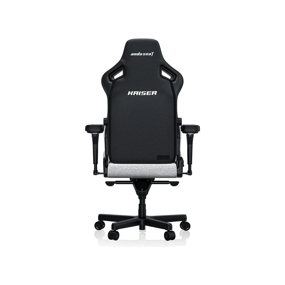 ANDASEAT Kaiser 4 Series Premium Linen Fabric Gaming Chair - Ash Gray - AndaSeat-Kaiser-4-Gray view 5