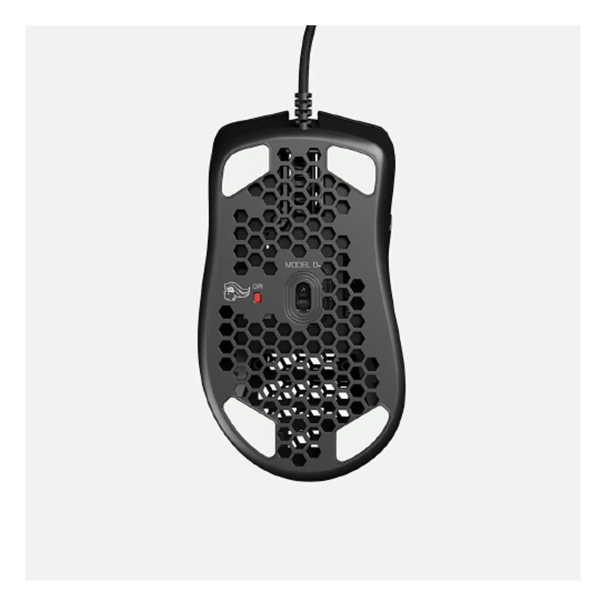 Glorious Model D Minus Gaming Mouse - Glossy Black (Pixart PMW-3360, Omron 20M, 6 Buttons, 62g) - GLO-MS-DM-GB view 6