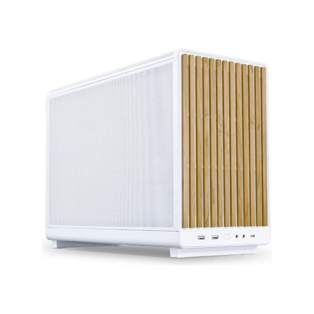Lian Li A3 Edition Wood Edition Micro-ATX Mini-Tower Gaming Case - White - G99.A3W-WD.00