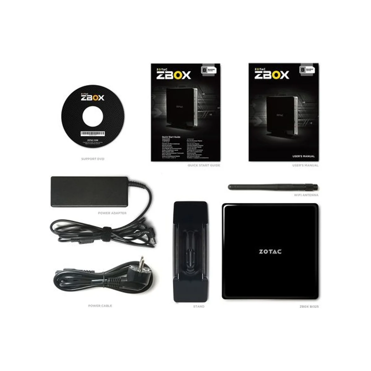 Zotac ZBOX BI325 Desktop Computer (Intel Celeron N3160 Quad-Core, 8GB DDR3L RAM Support, 2.5" SATA, Intel HD Graphics 400) - ZBOX-BI325-U view 9