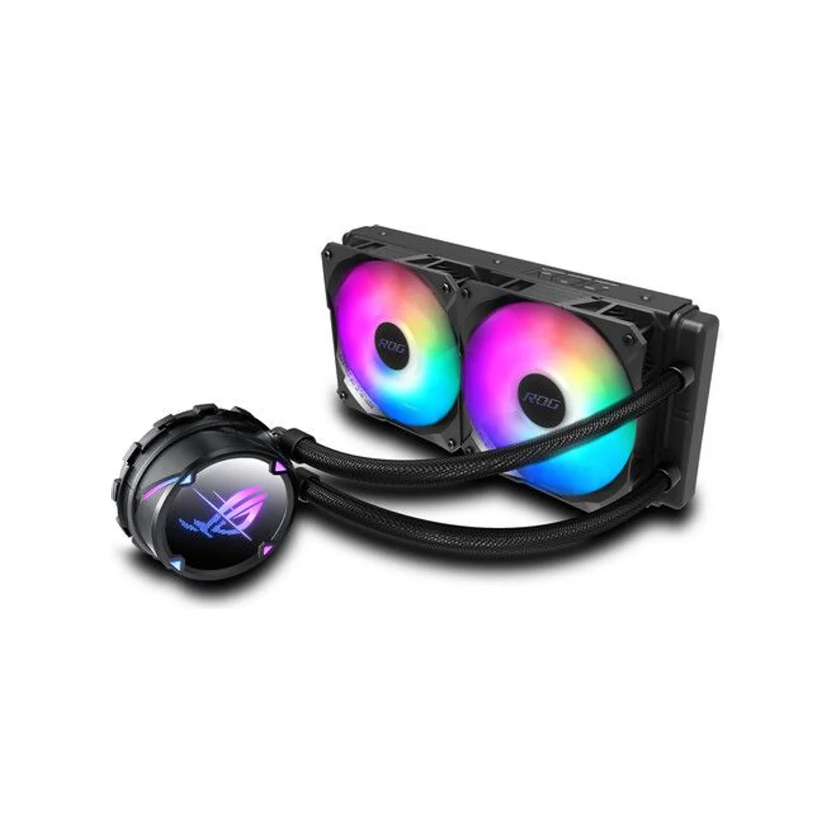 ASUS ROG Strix LC II 240 ARGB Liquid CPU Cooler - Black (240mm Radiator, 2x 120mm ARGB Fans, 2500 RPM) - 90RC00E1-M0UAY0